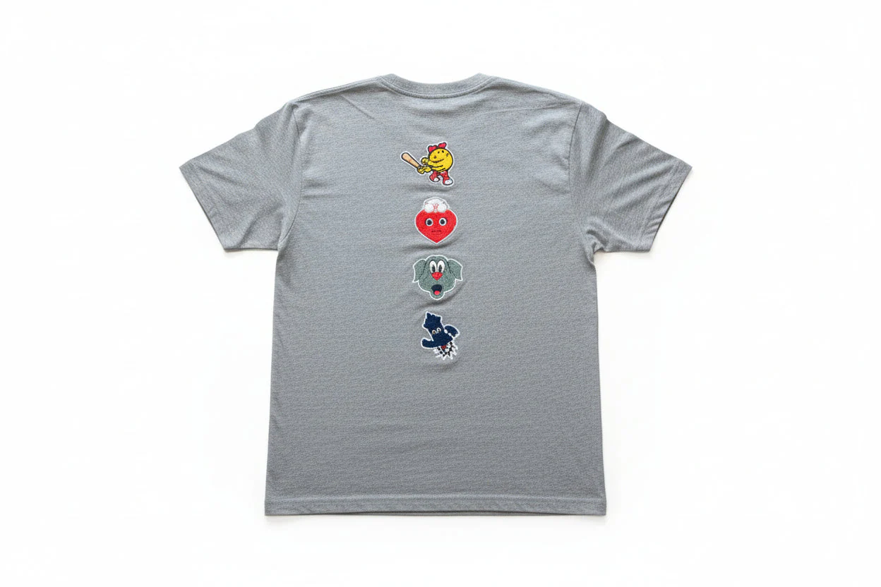 Worcester Red Sox Grey Vertical Mascots Tee - Image 2