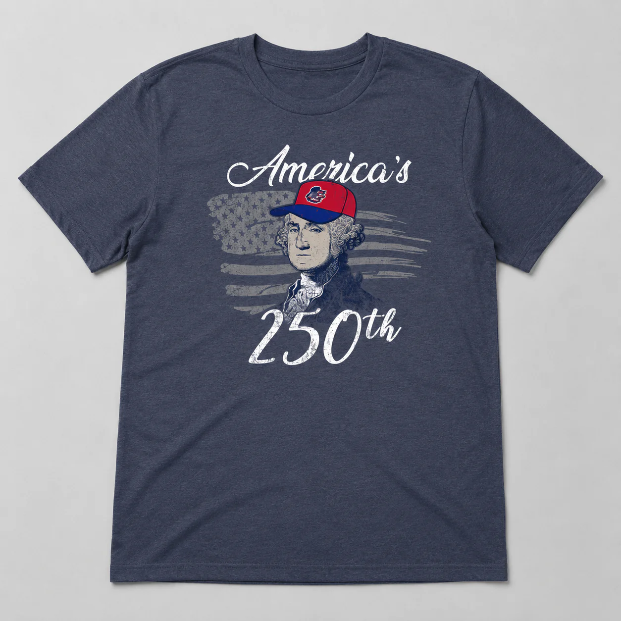 108 Stitches Navy America 250 Tee