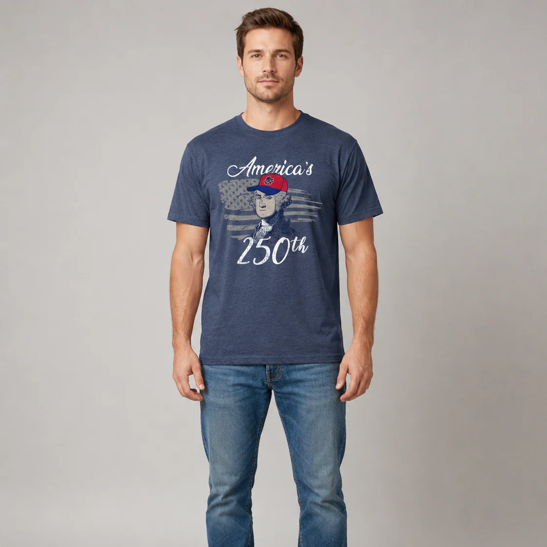 108 Stitches Navy America 250 Tee - Image 3