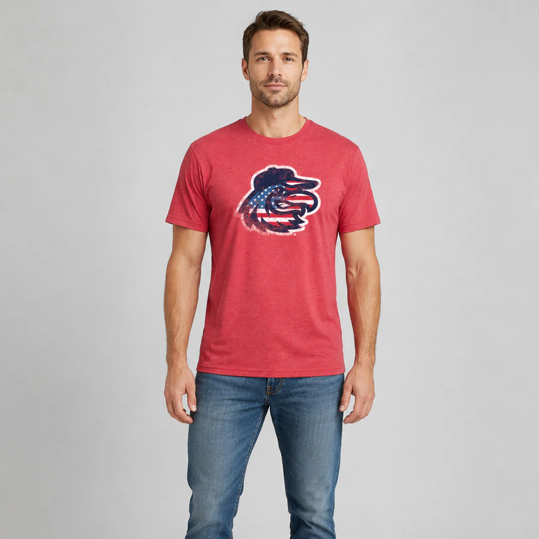 108 Stitches Red America 250 Tee - Image 3