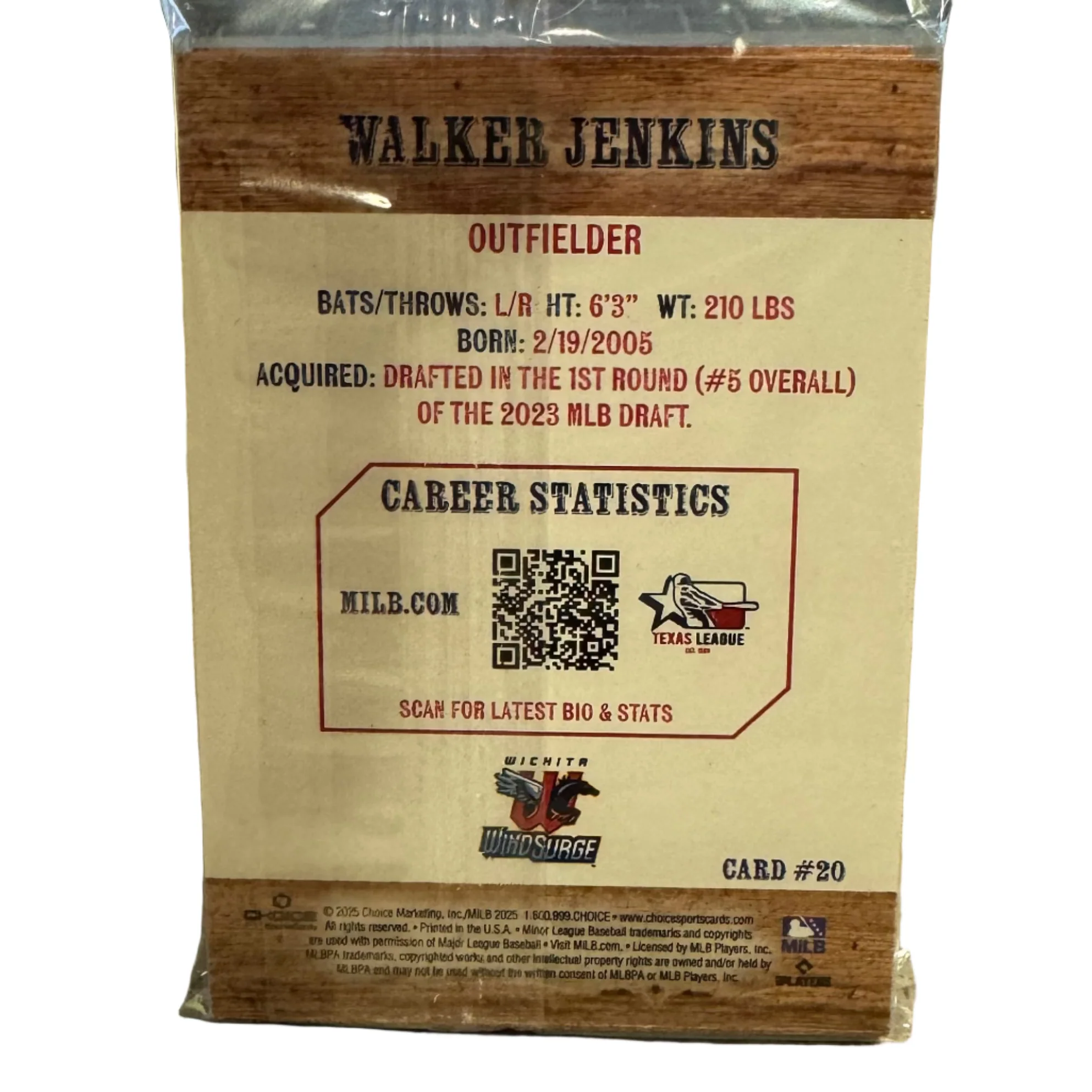 2025 Texas League Prospect Card Set - Image 3