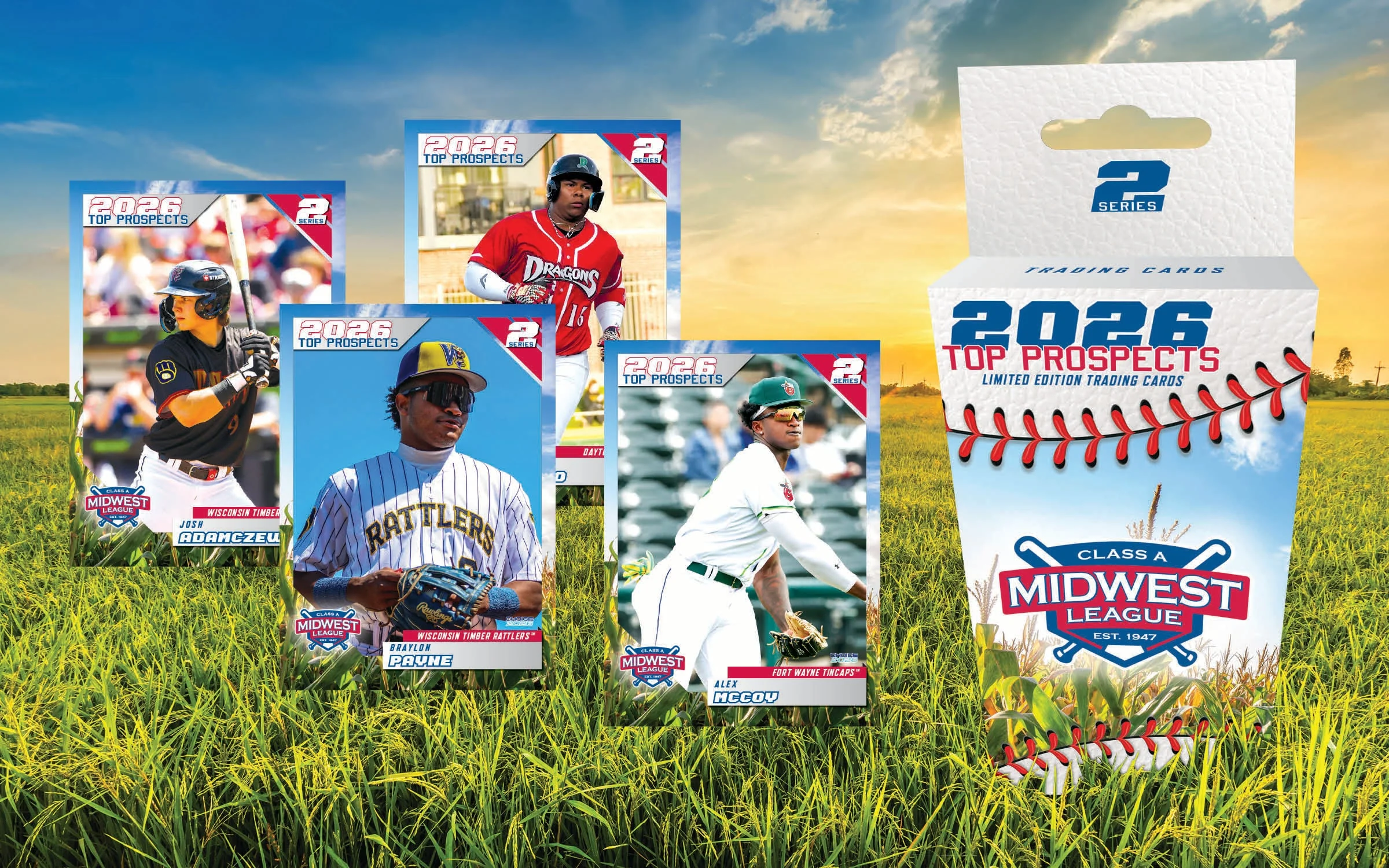 2026 Midwest League Top Prospects Card Set Vol. 2 - Image 2
