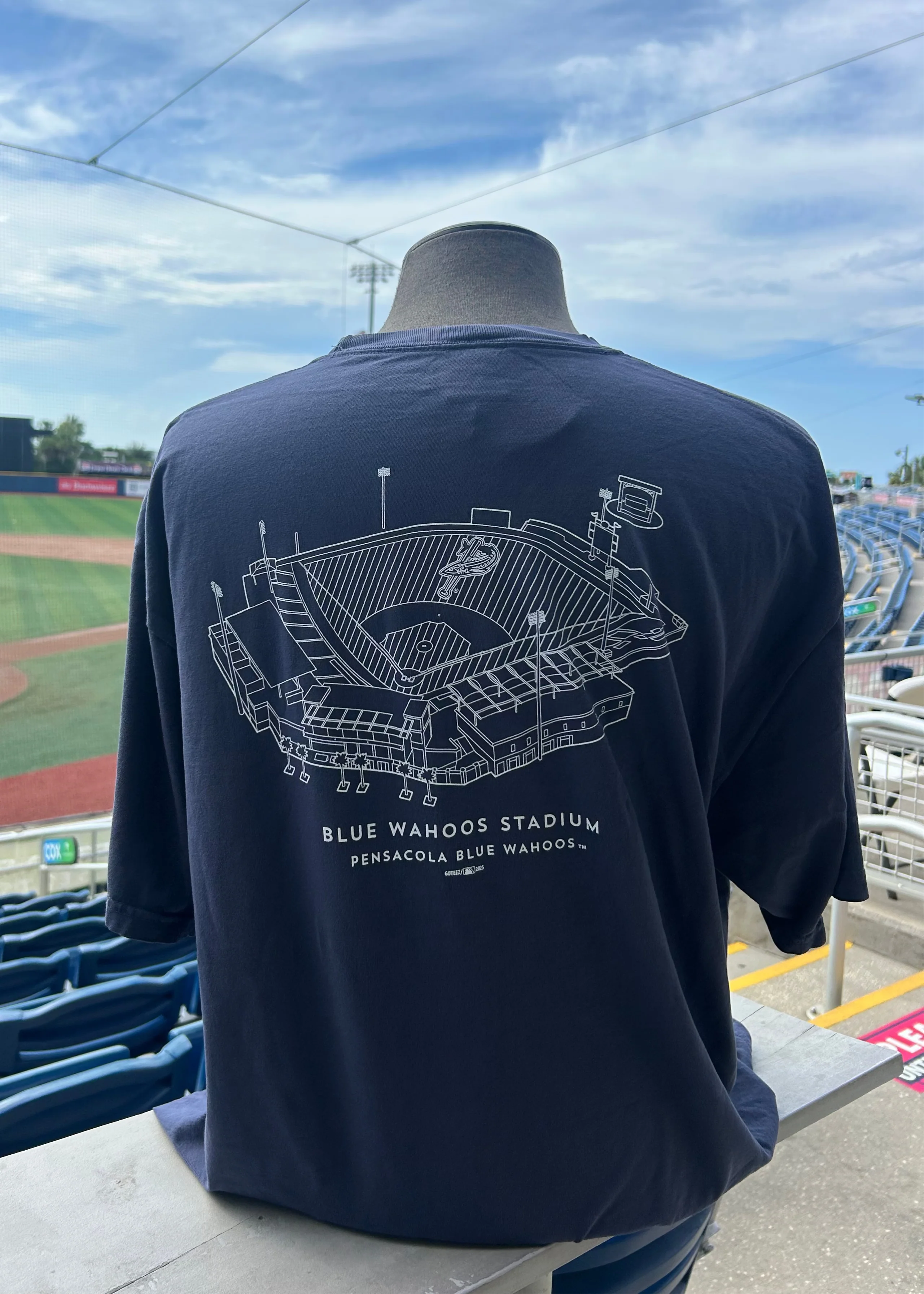 Pensacola Blue Wahoos Goodyear Stadium Tee - Image 2