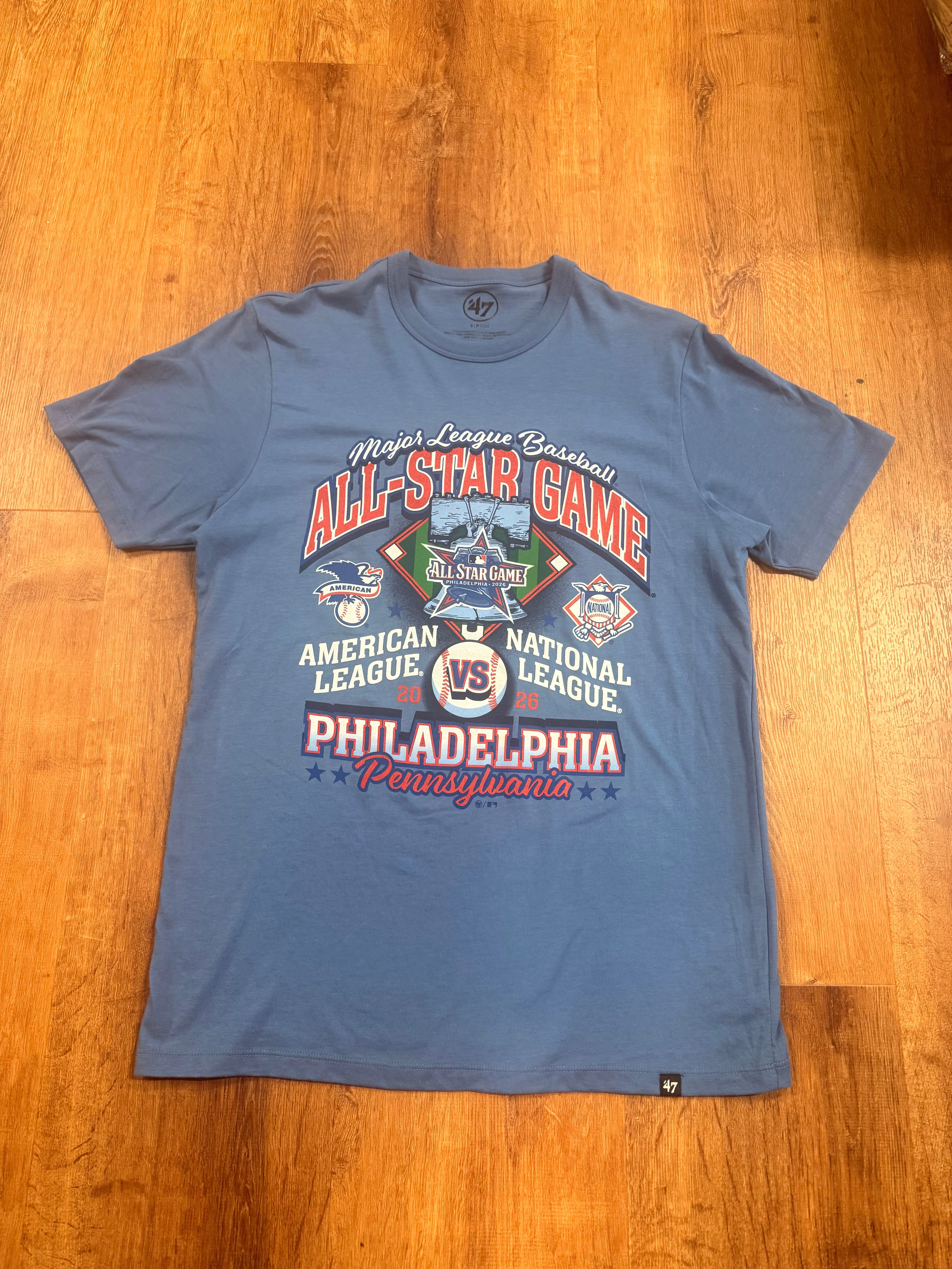 '47 Cadet Blue 2026 Philadelphia MLB All Star Game T-Shirt - Image 3