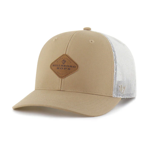 '47 Brand Khaki Huskin Trucker Cap, Hillsboro Hops