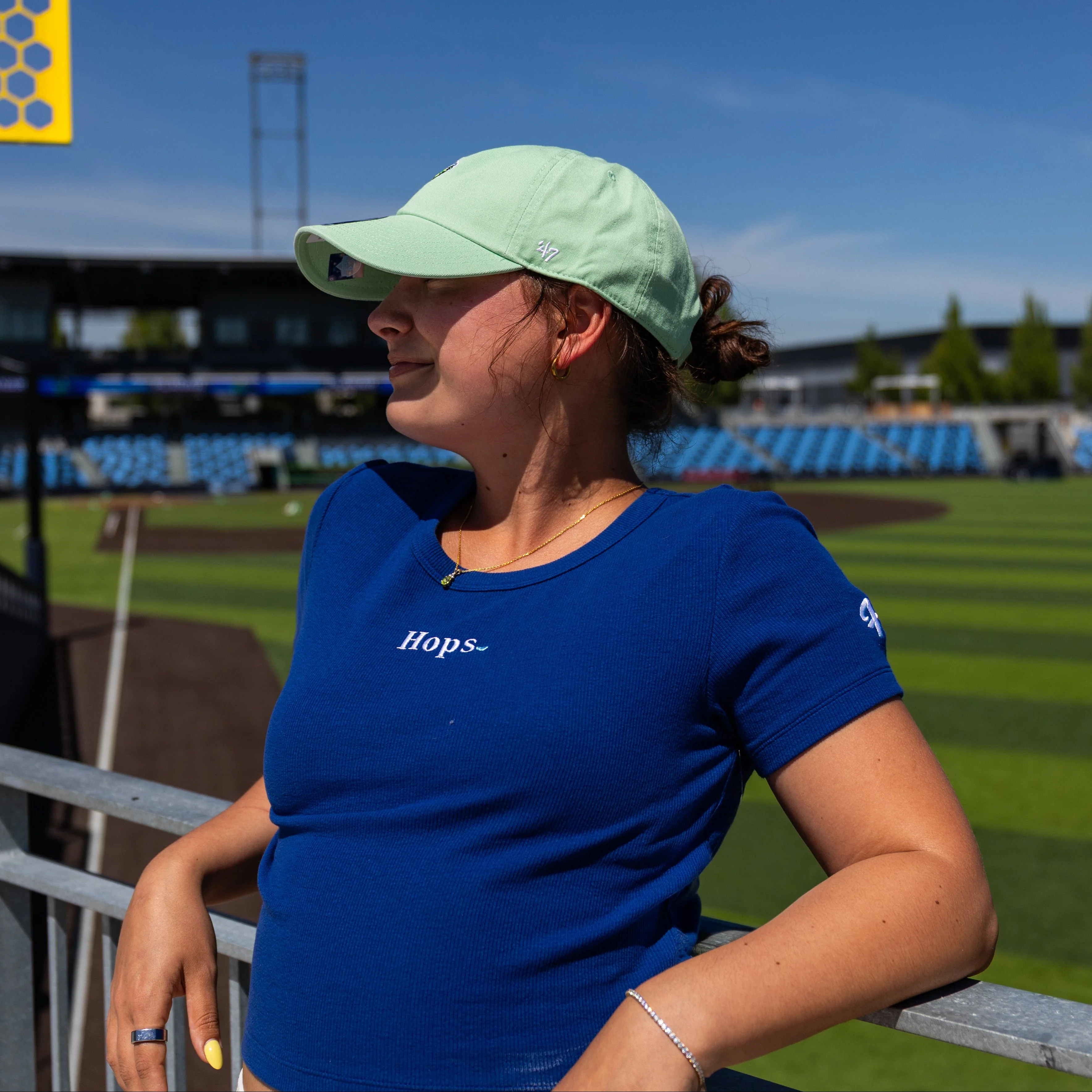'47 Brand W's With Love Baby Rib Tee, Hillsboro Hops - Image 2