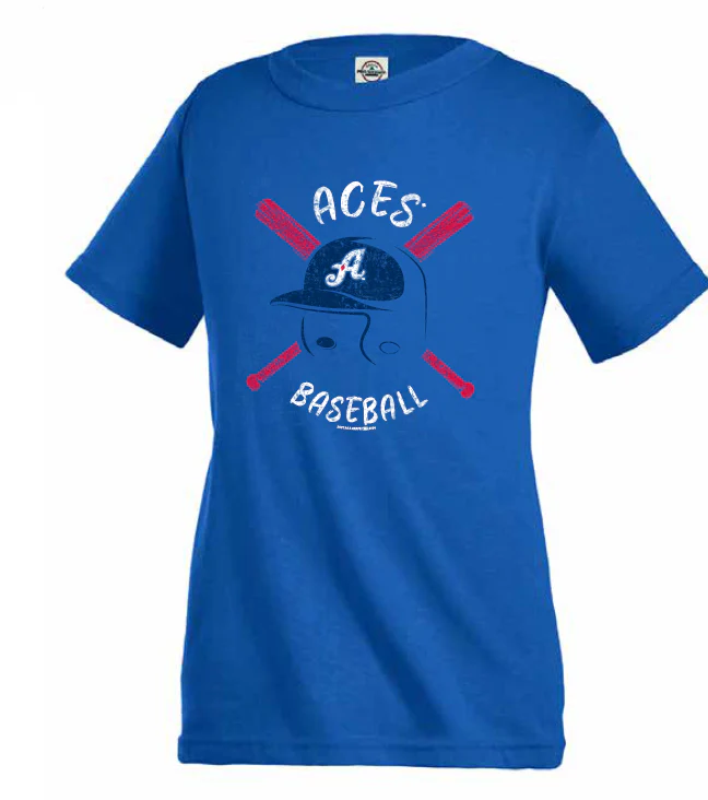 Reno Aces Youth Royal Blue Crew Tee