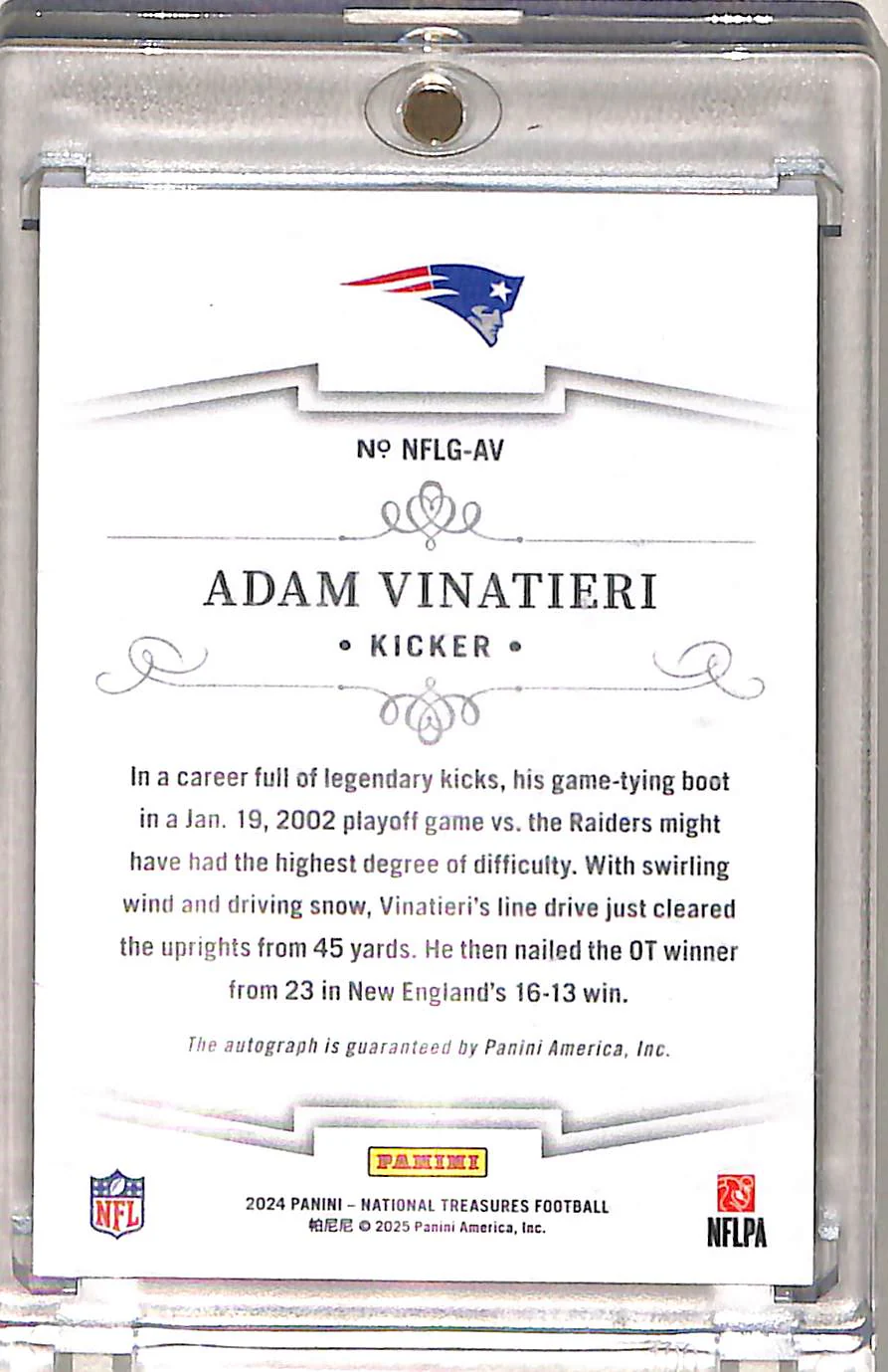 Adam Vinatieri 2025 National Treasures Greatest S - Image 2