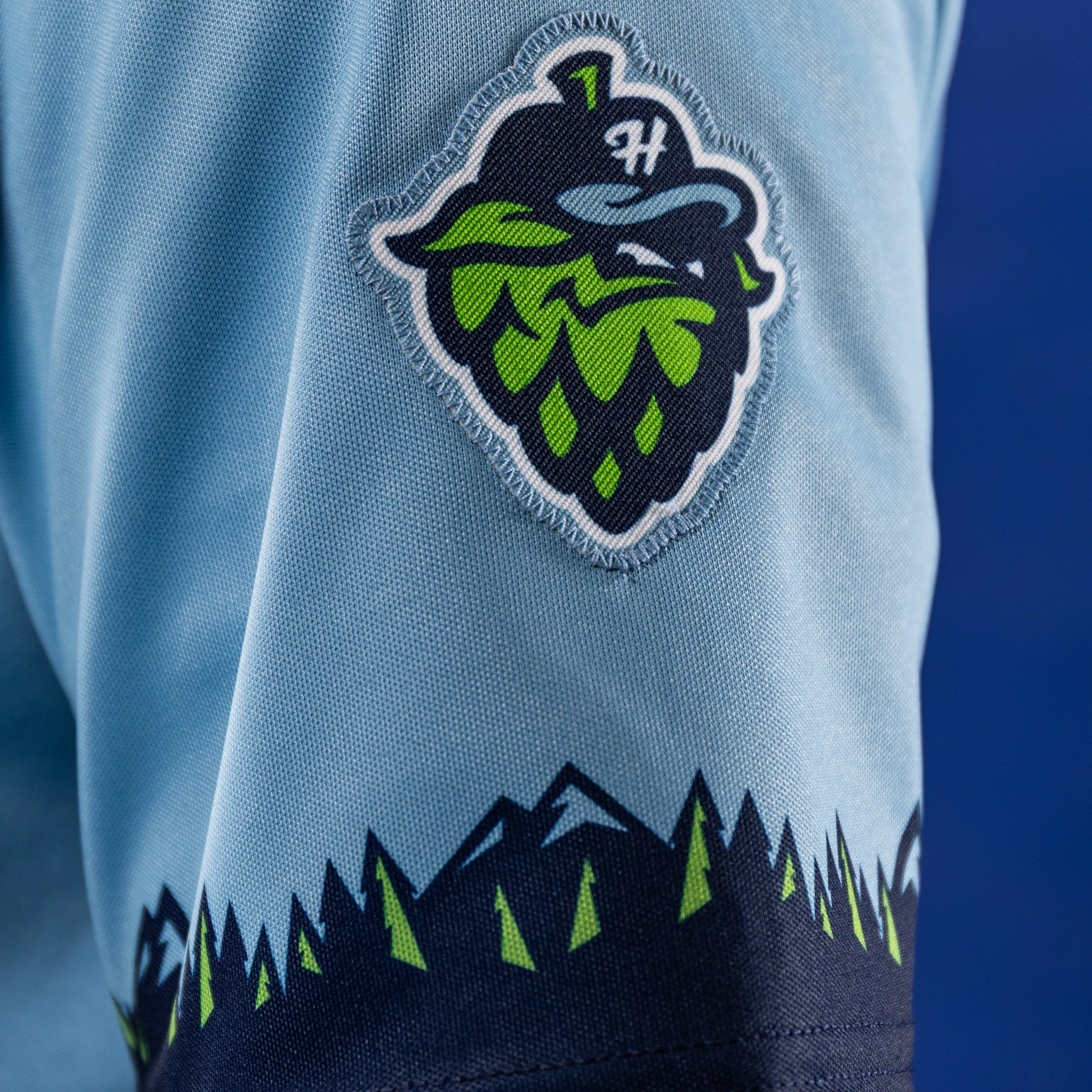 adidas Official Replica Hillsboro Sky Blue Jersey, Hillsboro Hops - Image 2