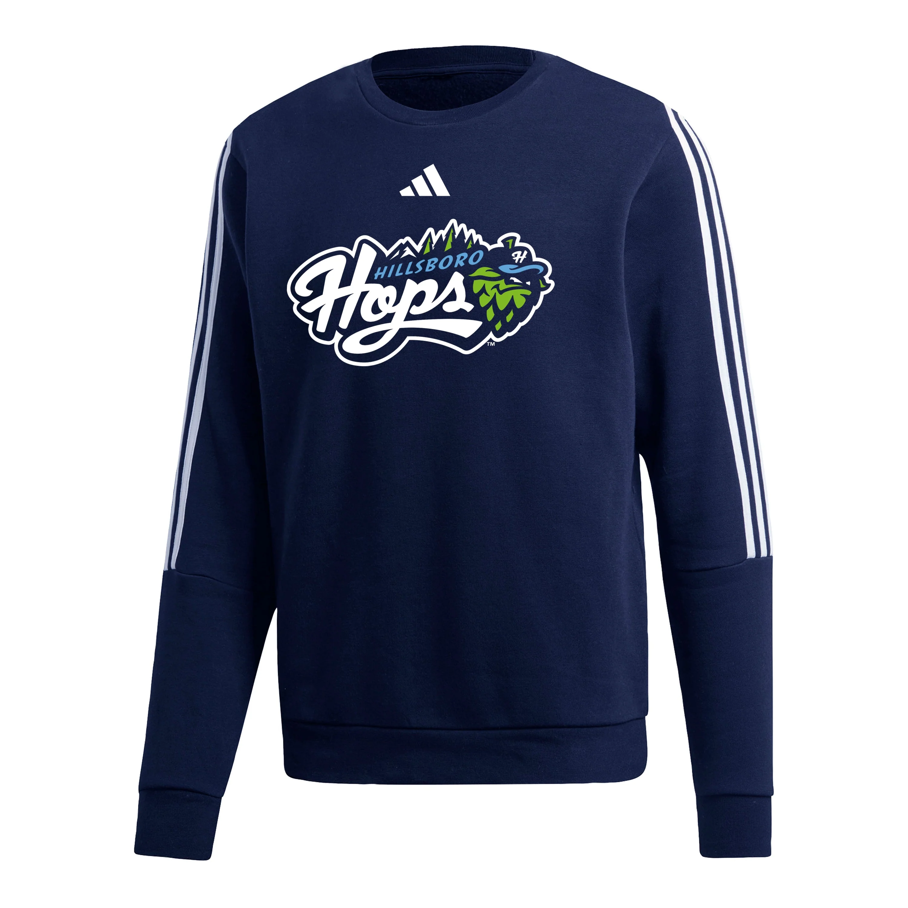 adidas Primary Logo Crewneck, Hillsboro Hops