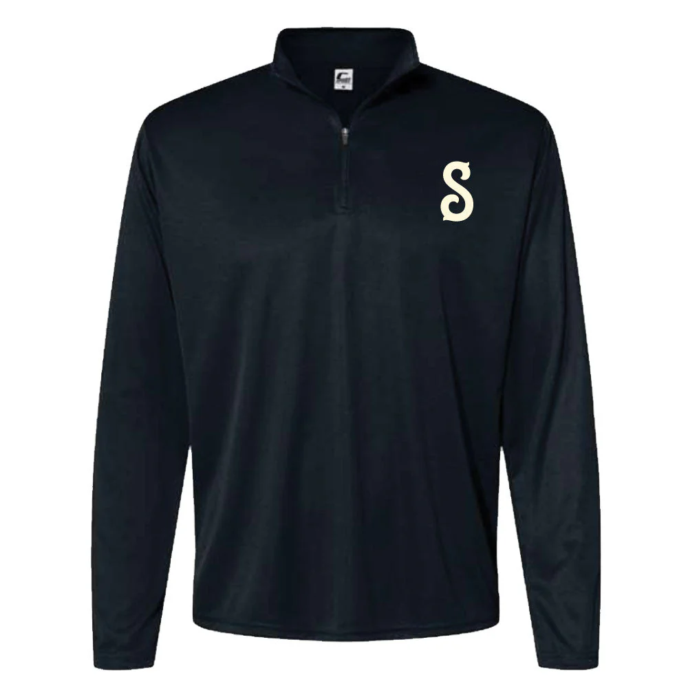 Adult Black Spartanburg Pastimes 1/4 Performance Quarter-Zip