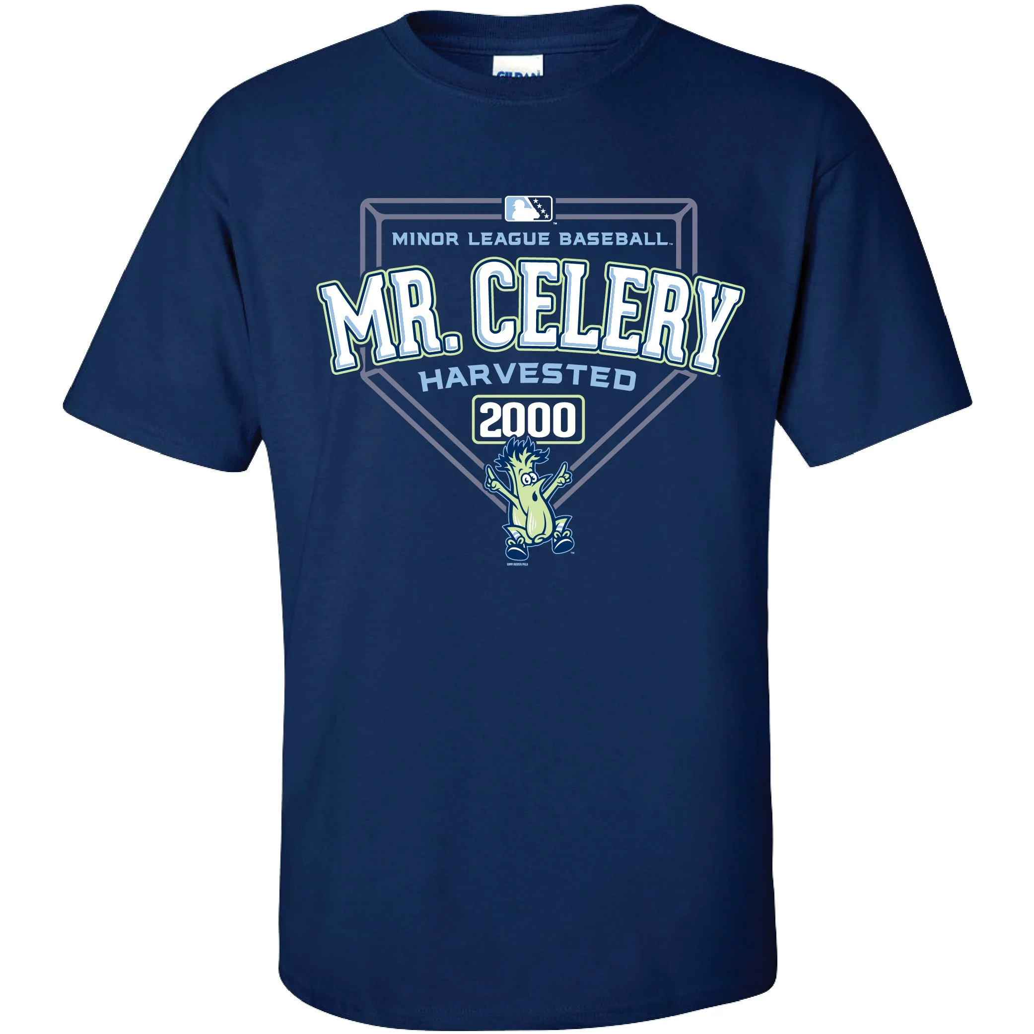Adult Navy Celery Harvested Tee