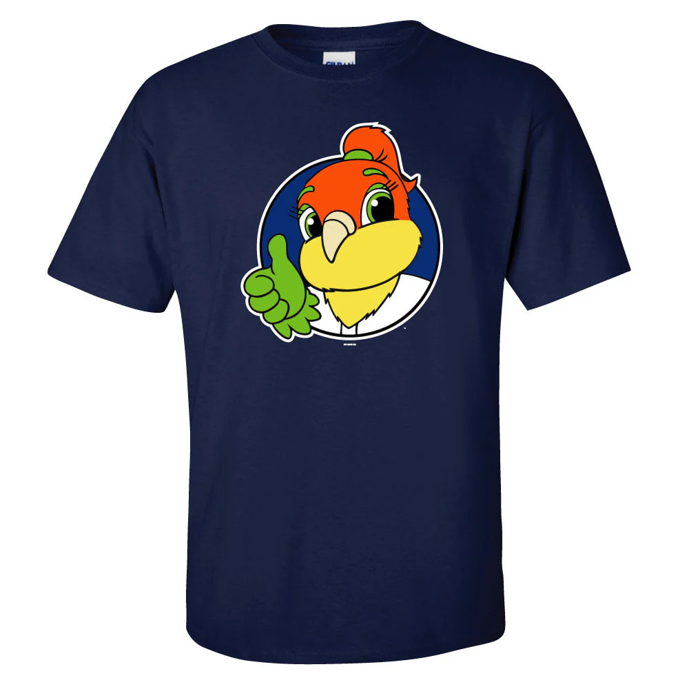Adult Navy Sparkle Character Tee