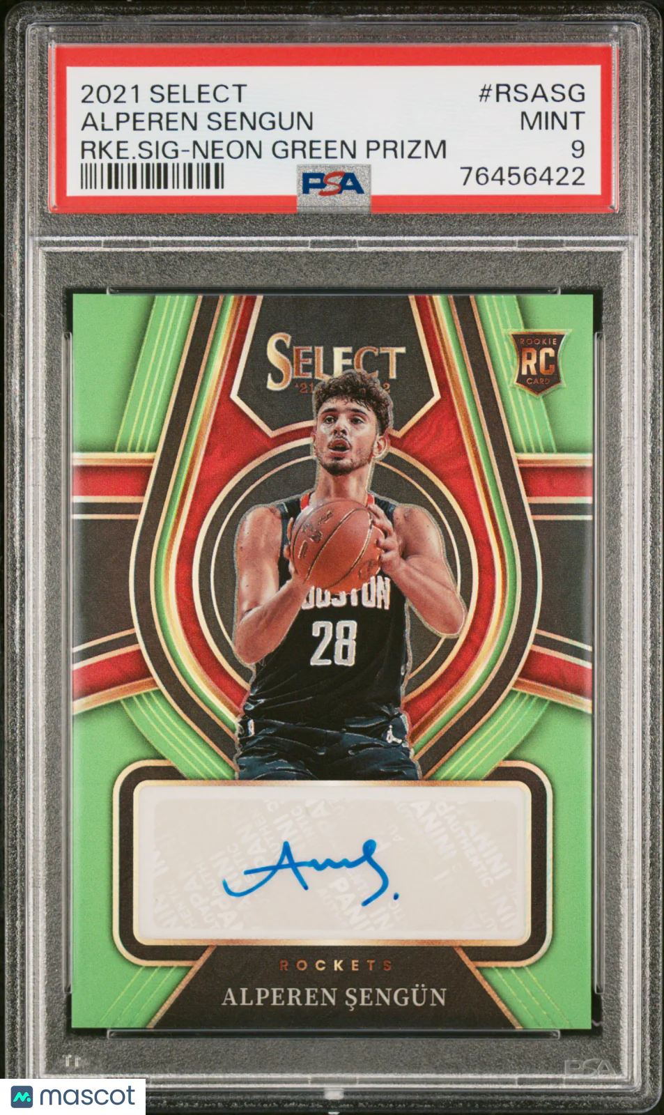 Alperen Sengun 2021 Panini Select Rookie Signatur