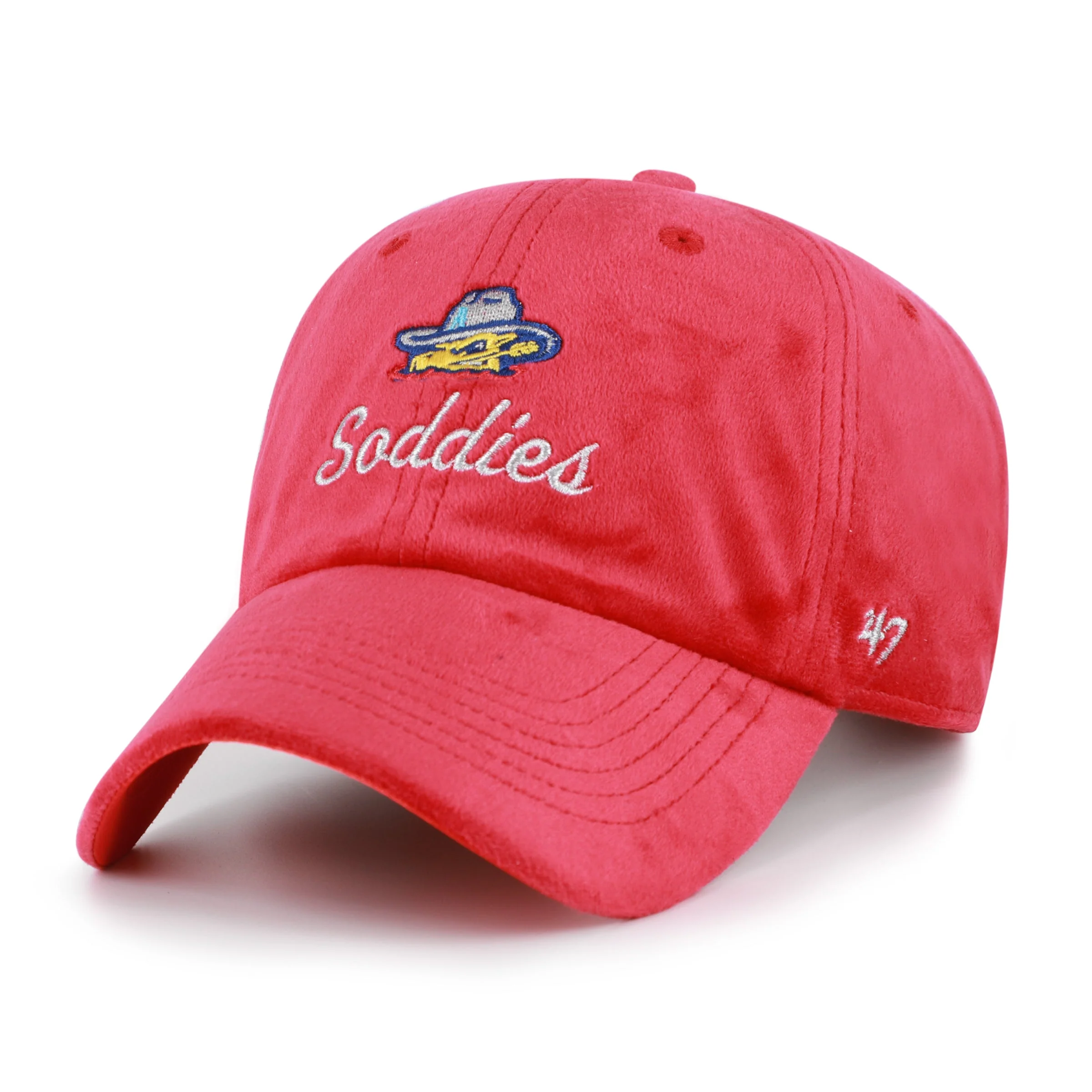Amarillo Sod Poodles '47 Women's Red Spirited Clean Up Cap