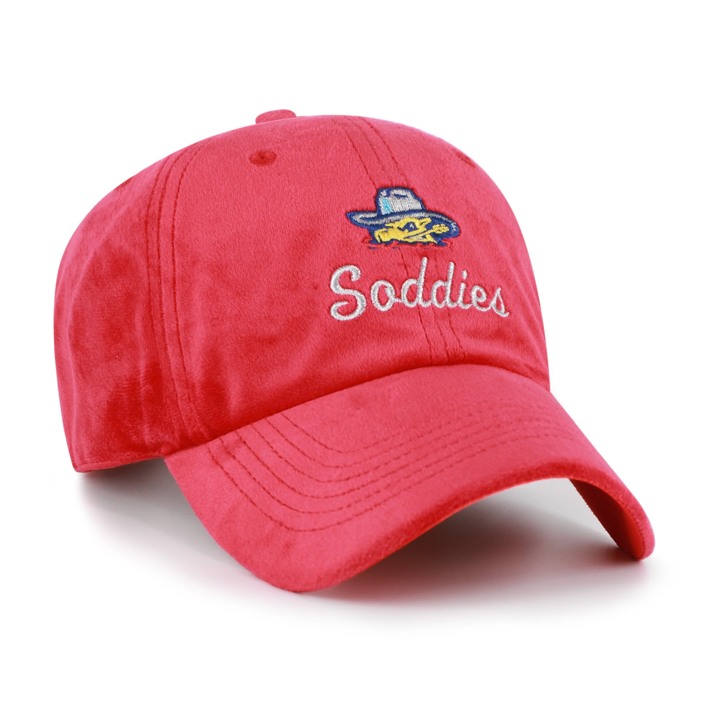 Amarillo Sod Poodles '47 Women's Red Spirited Clean Up Cap - Image 2