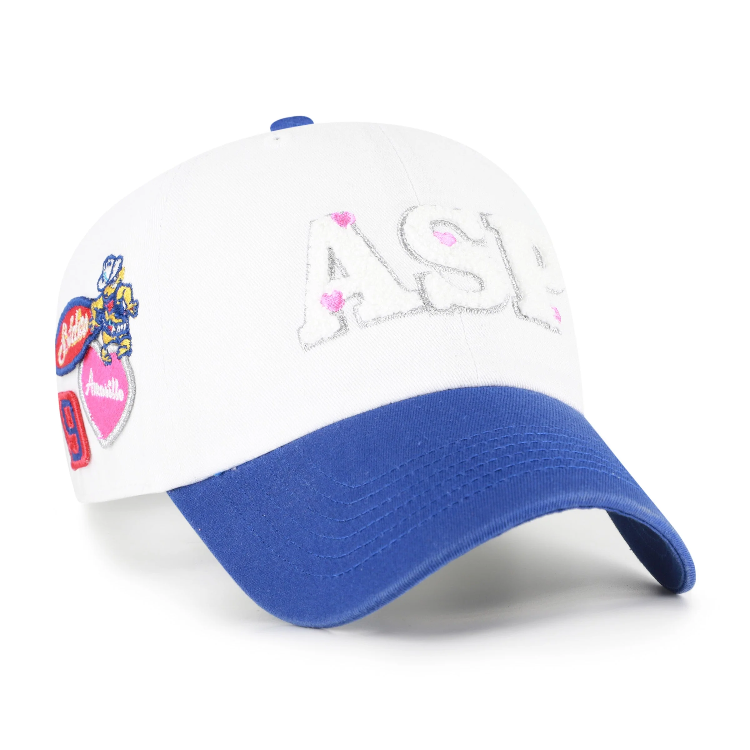 Amarillo Sod Poodles '47 Womens White Trendy Clean Up Cap - Image 2