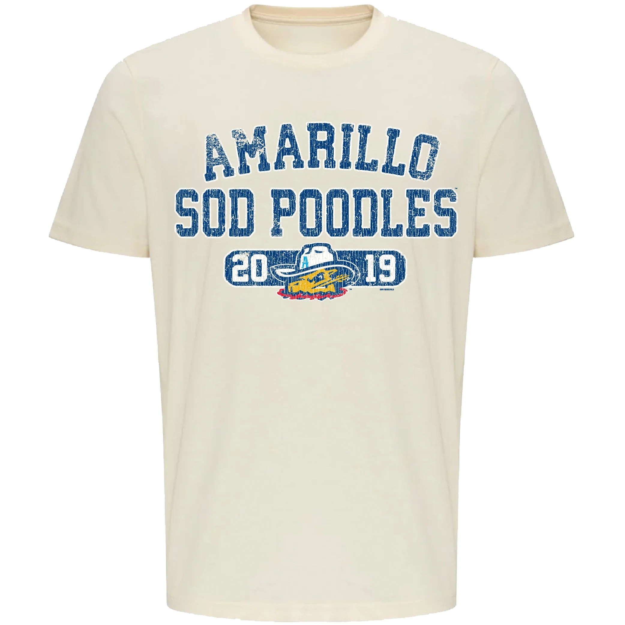 Amarillo Sod Poodles Cream Filbert Game Tee
