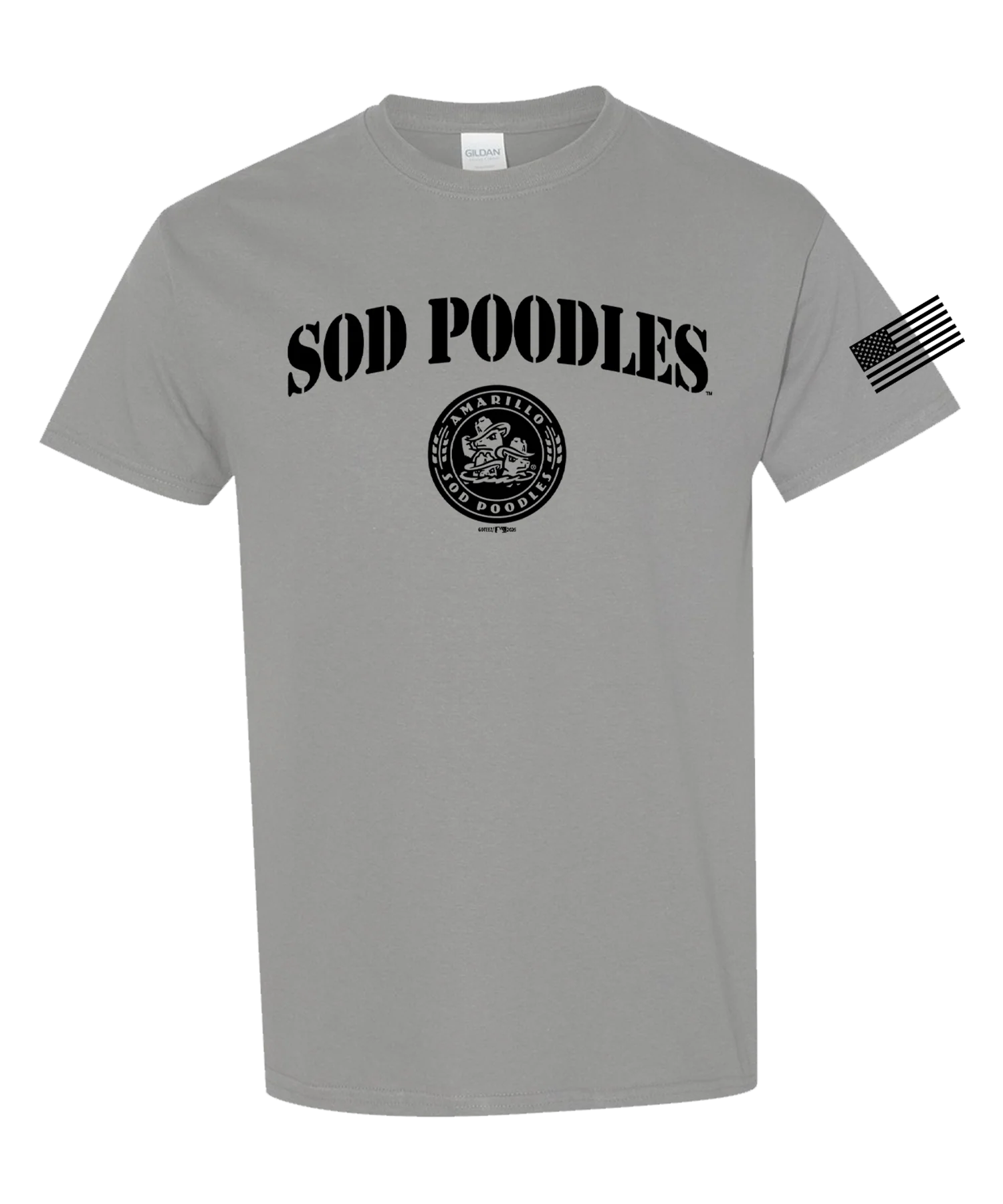 Amarillo Sod Poodles GoTeez Cement Battalion Tee