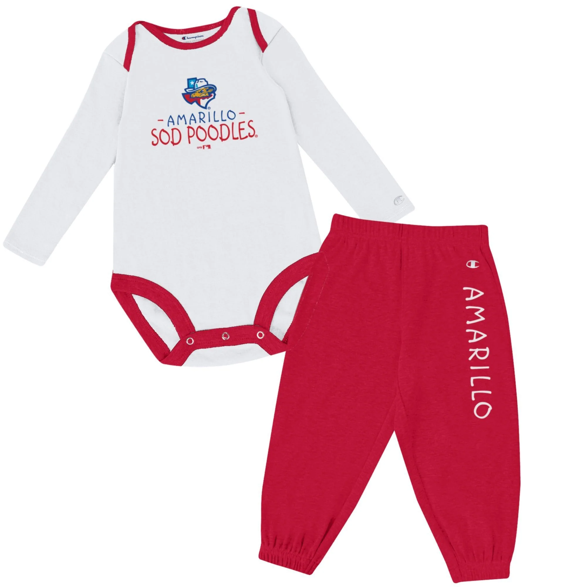Amarillo Sod Poodles Infant Bodysuit n Pant Set