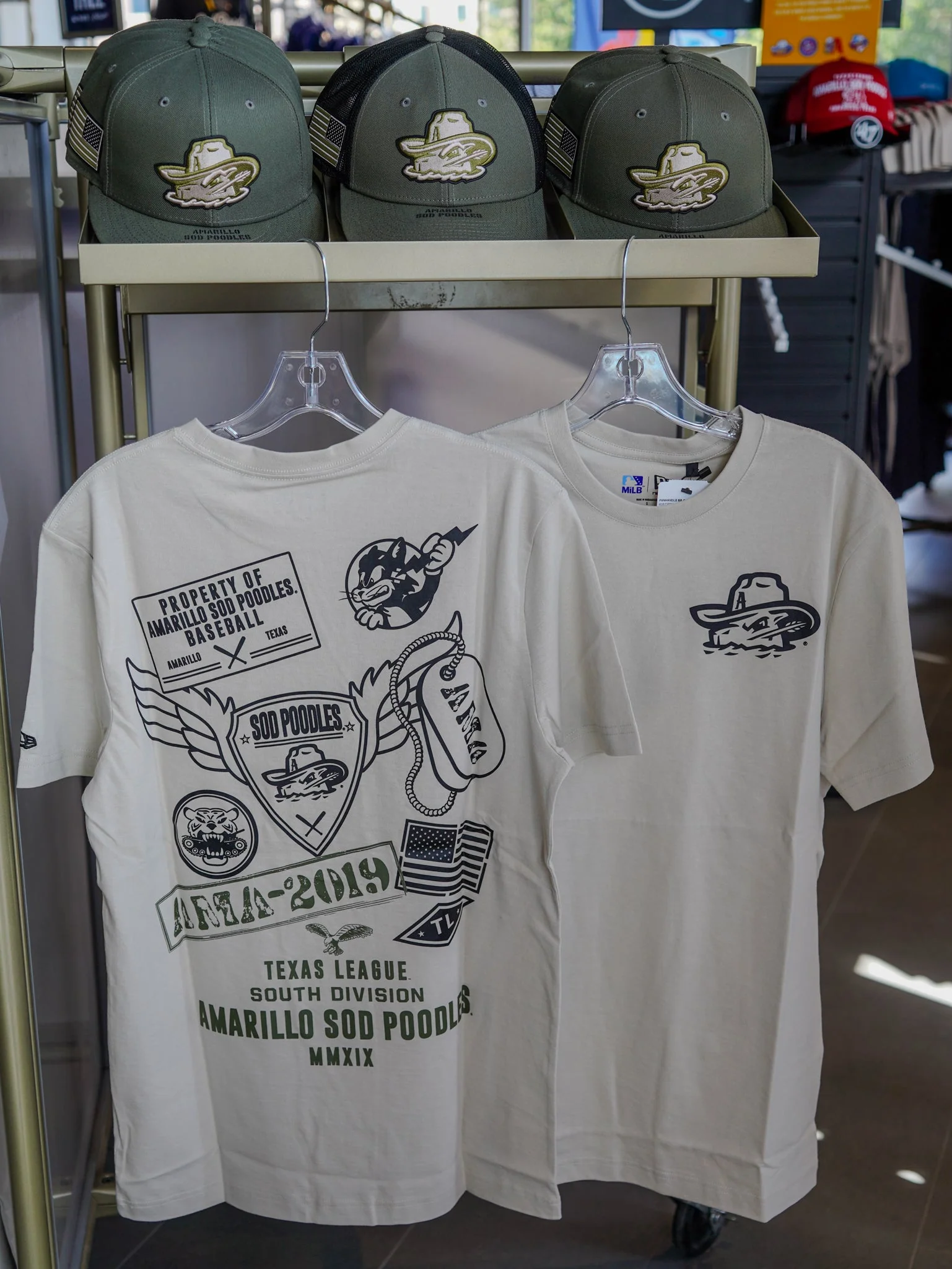 Amarillo Sod Poodles New Era 2026 Armed Forces Tee - Image 2
