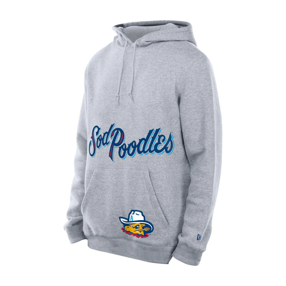 Amarillo Sod Poodles New Era Grey Game Hoodie