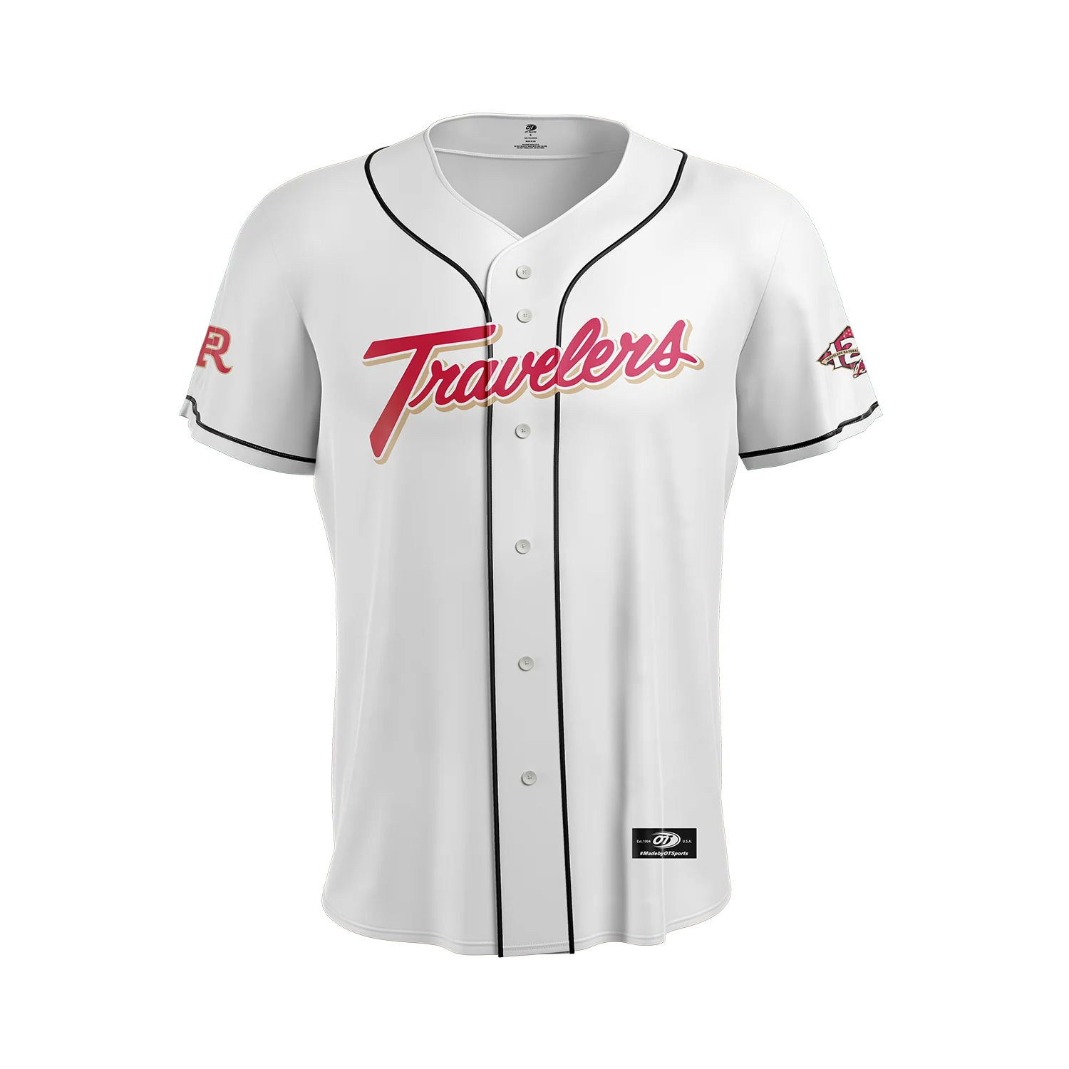 Arkansas Travelers OT Sports Adult Home White Replica Jersey