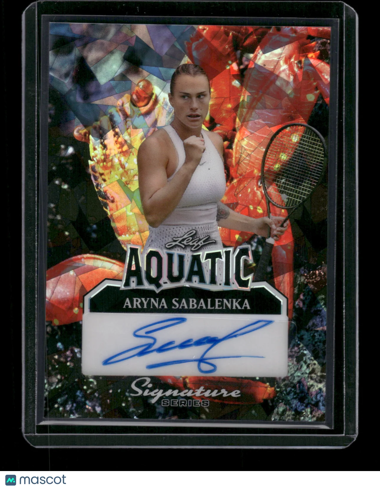 Aryna Sabalenka 2023 Leaf Aquatic Signature Serie