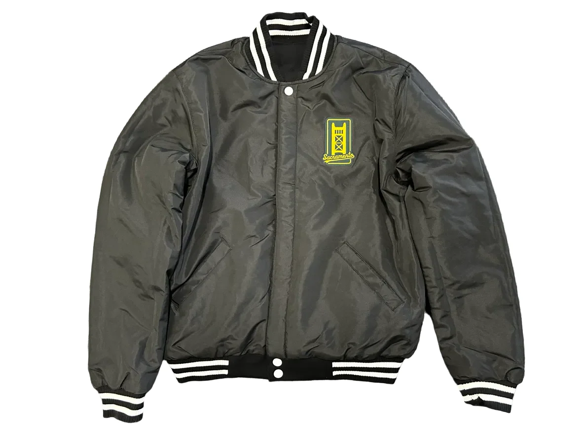A's Sac Nylon Reversible Varsity Jacket - Image 3