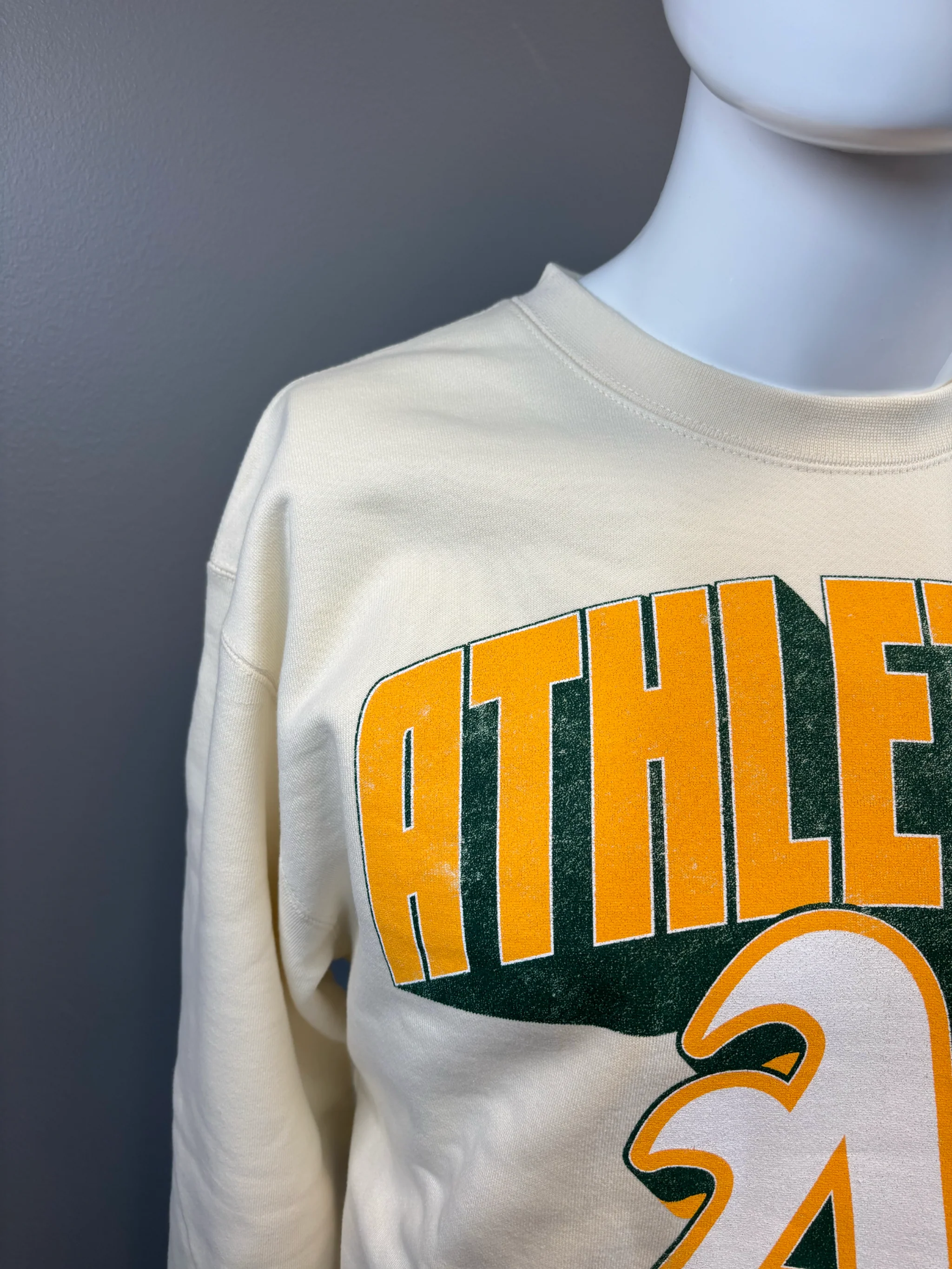 A's Vintage Graphic Crew - Image 5