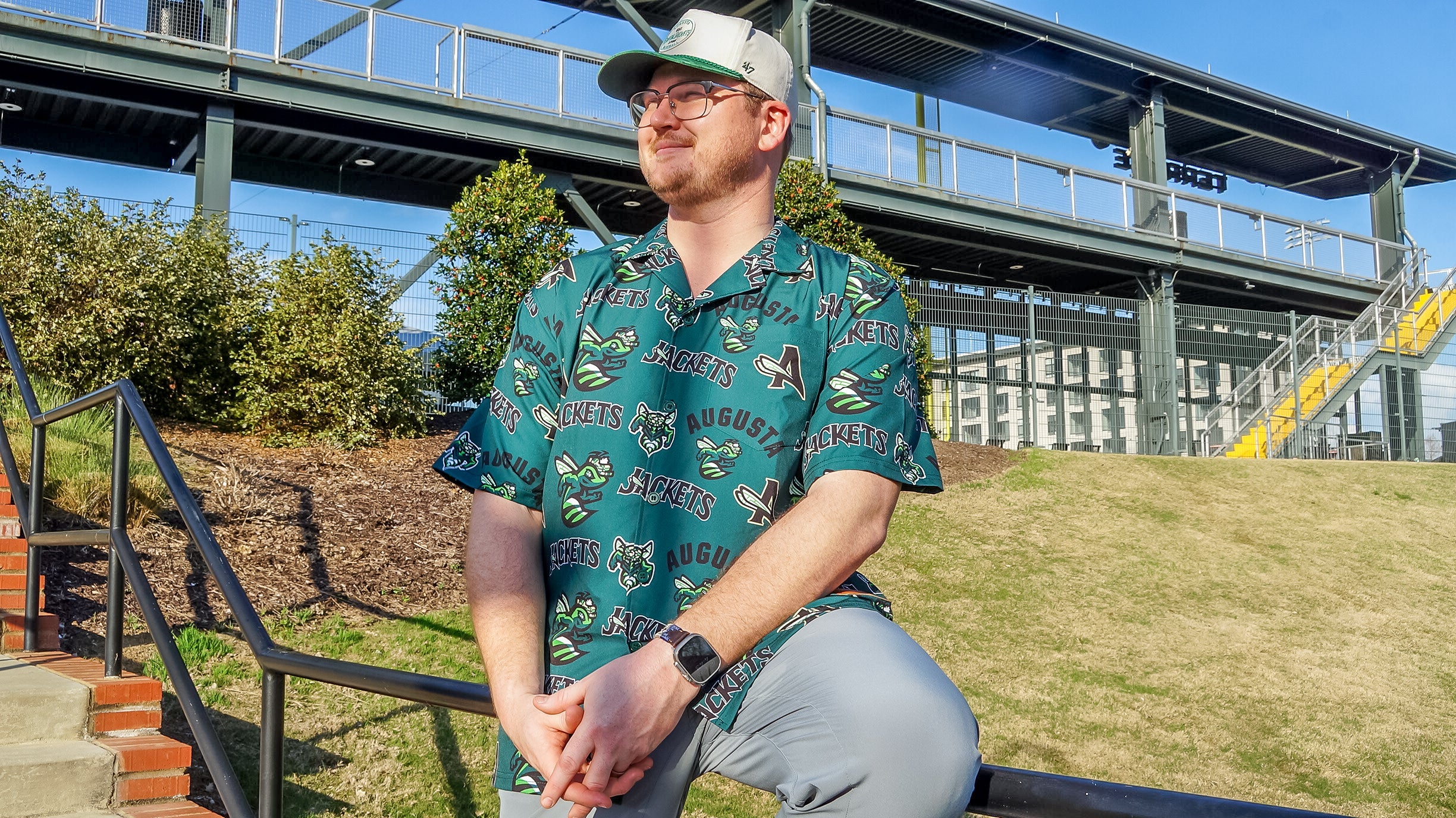 Augusta GreenJackets Hawaiian Shirt - Image 3