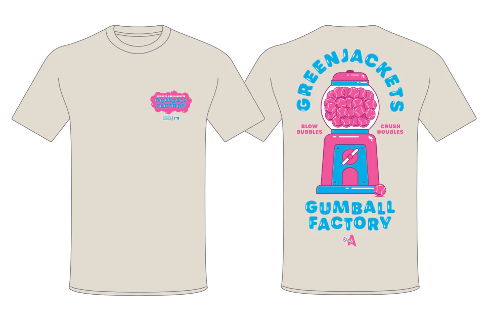 Augusta GreenJackets Kids Bubblegum Factory Tee