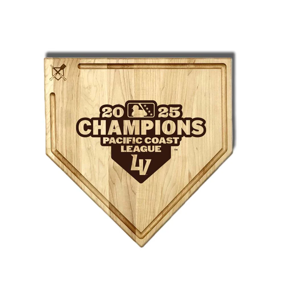 Baseball BBQ 2025 Pacific Coast League Champions Home Plate Cutting Board