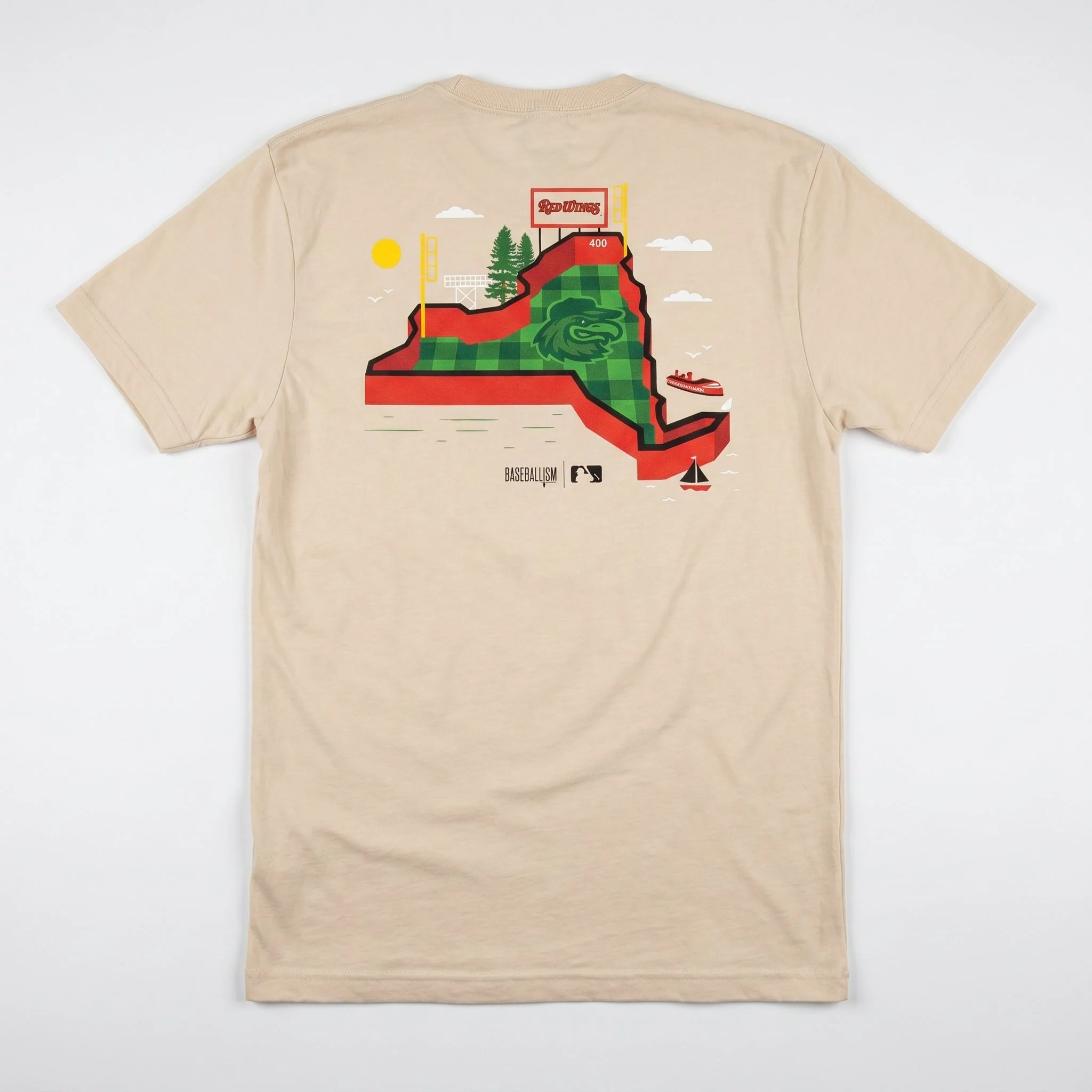 Baseballism Red Wings Stadium Tee - Image 4