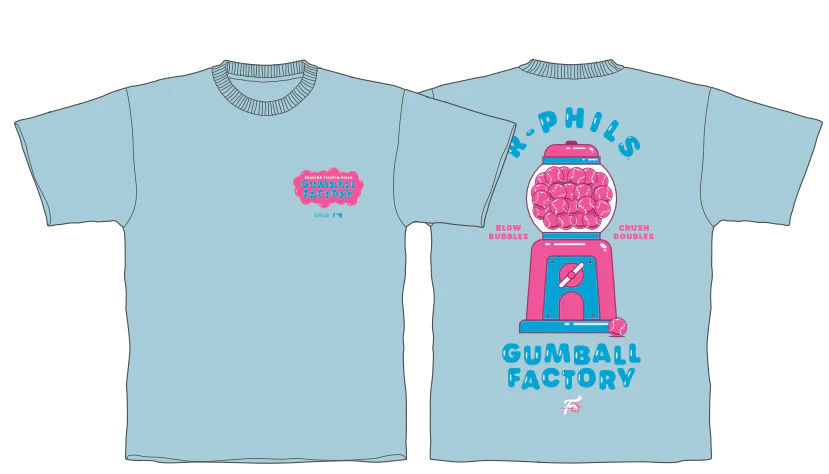 Baseballism Youth Blue Gumball Factory T-Shirt