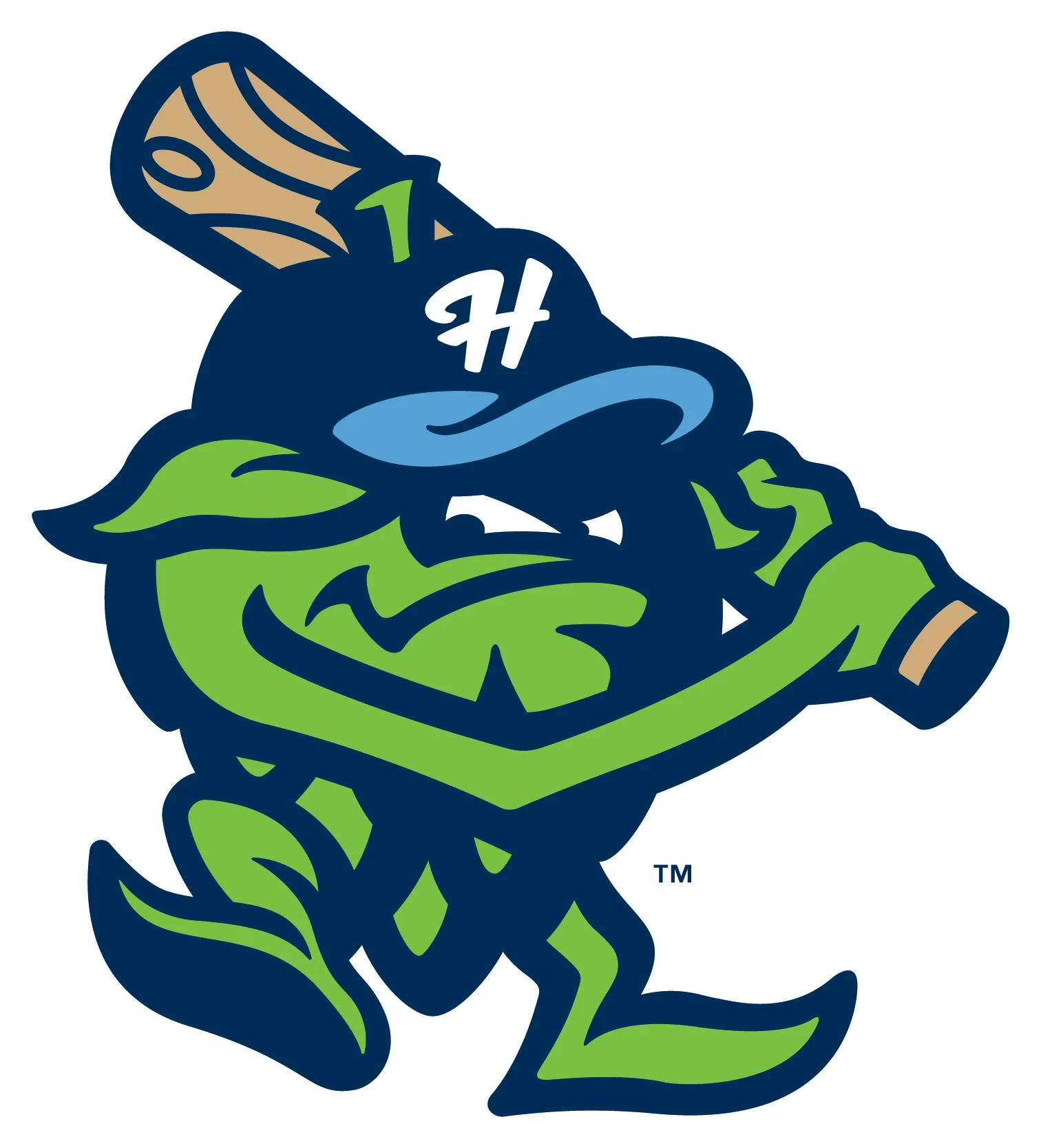 Bat Barley Decal, Hillsboro Hops