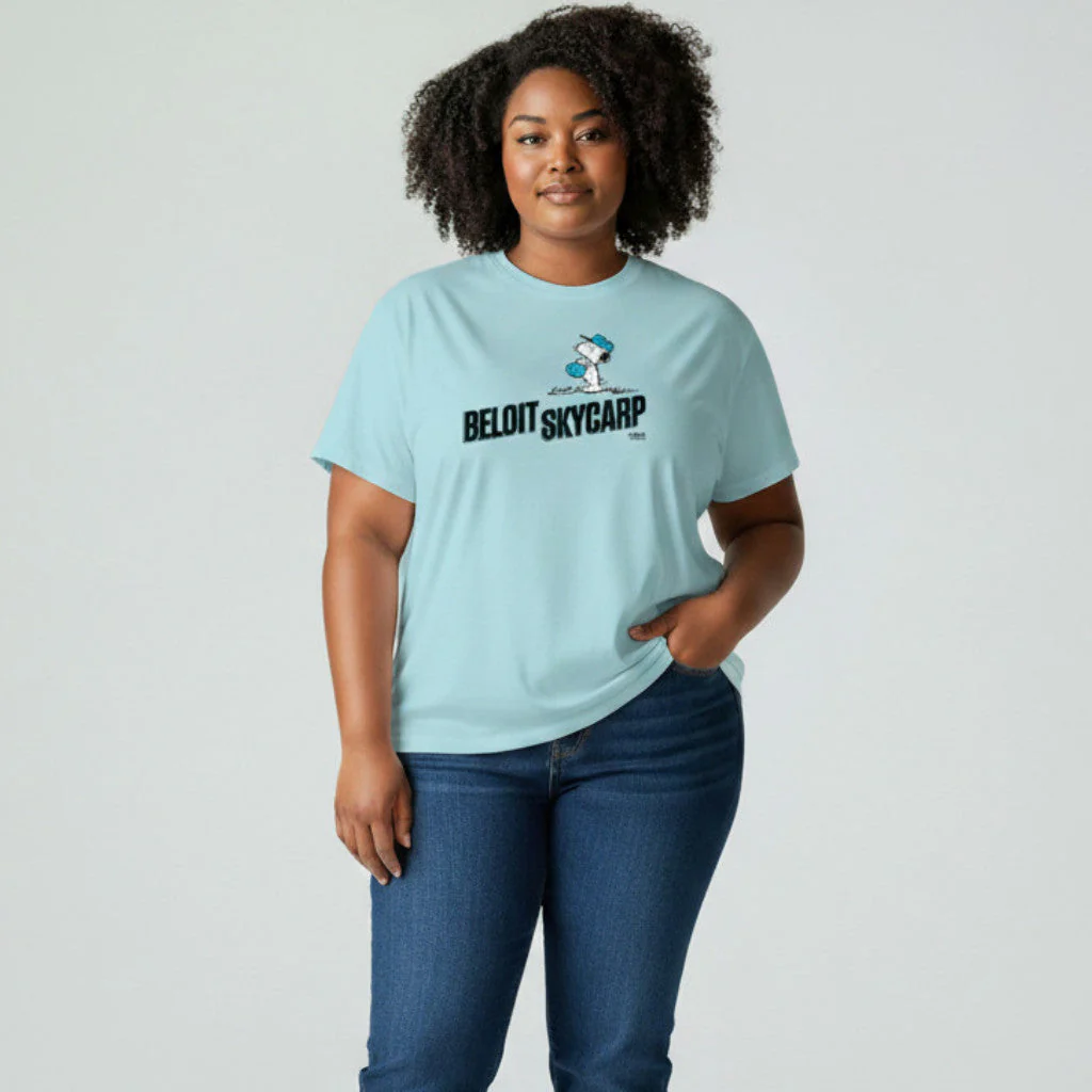 Beloit Sky Carp T-shirt Purist Blue Peanuts 2026 *NEW*