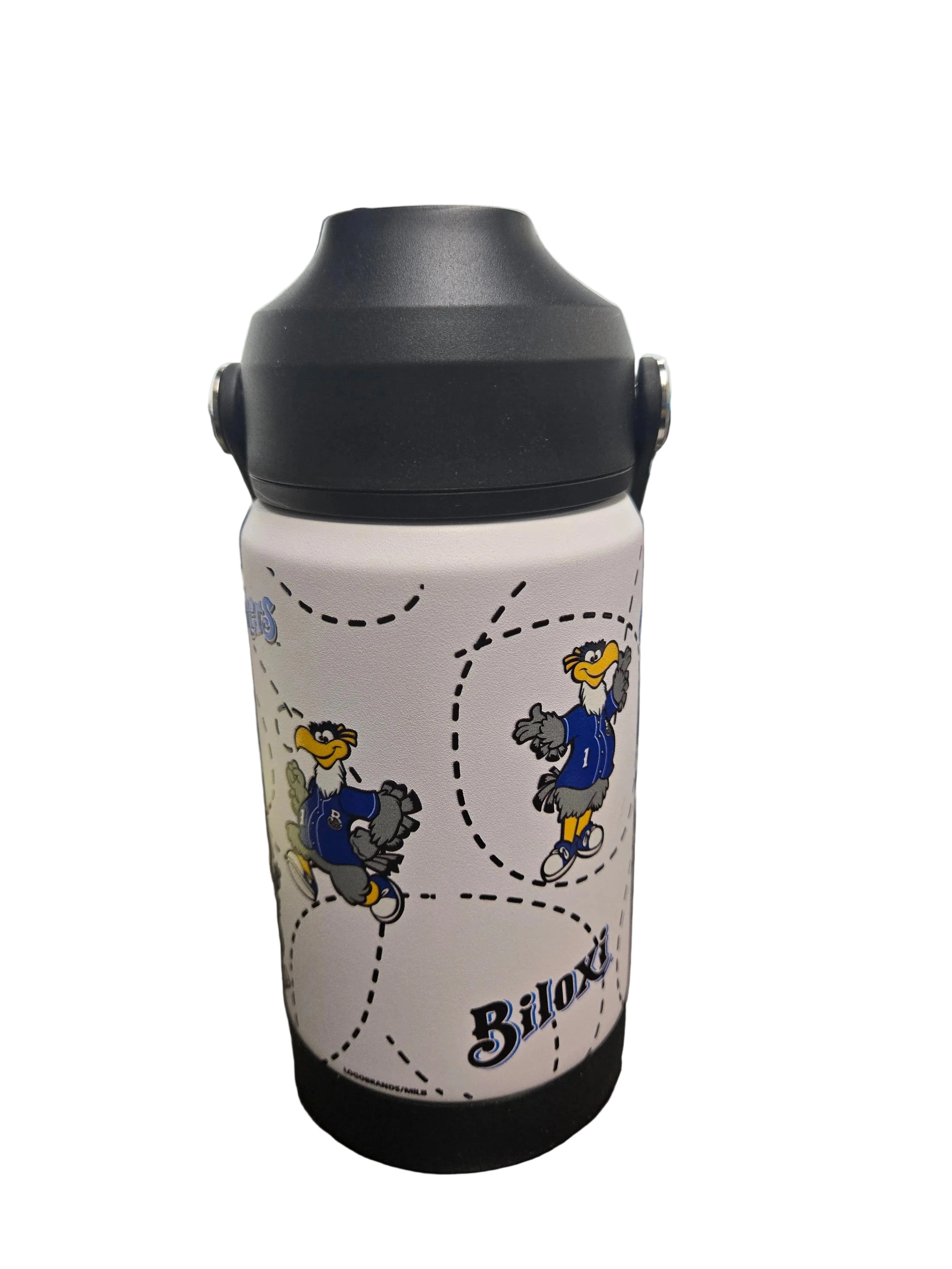 Biloxi Shuckers 12oz Stainless Steel Kids Water Bottle