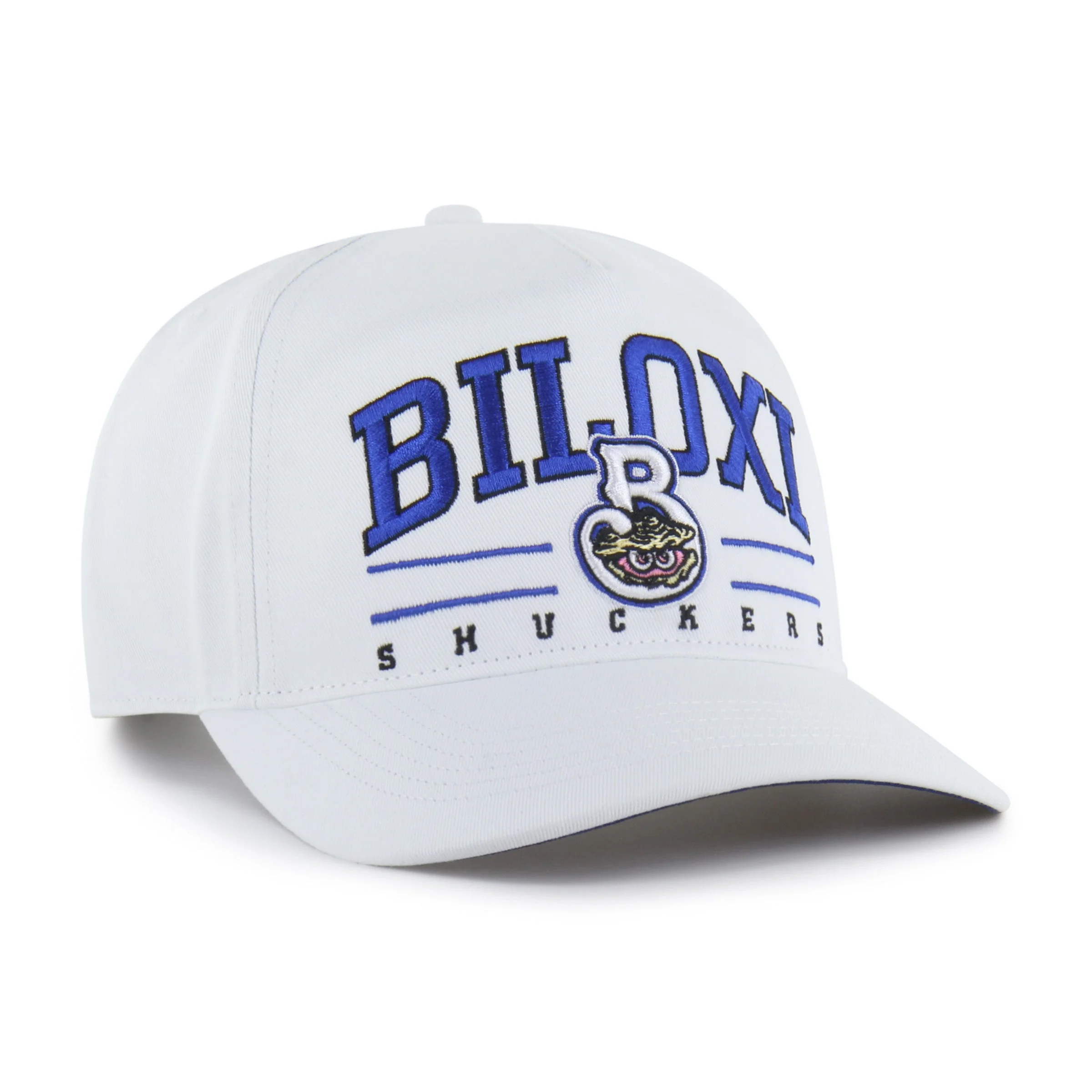 Biloxi Shuckers '47 White Rosco Hitch Cap