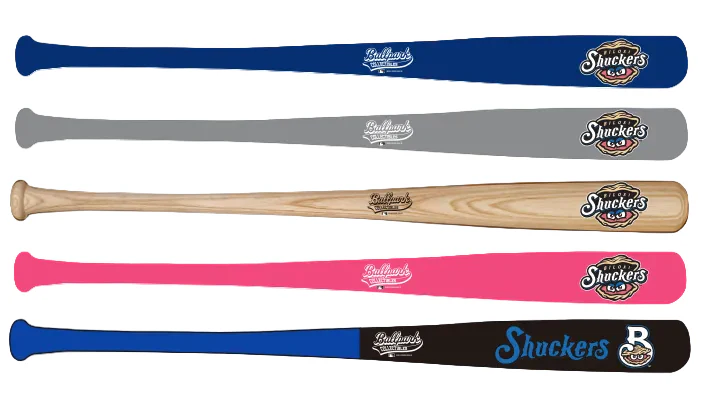 Biloxi Shuckers Mini Bats