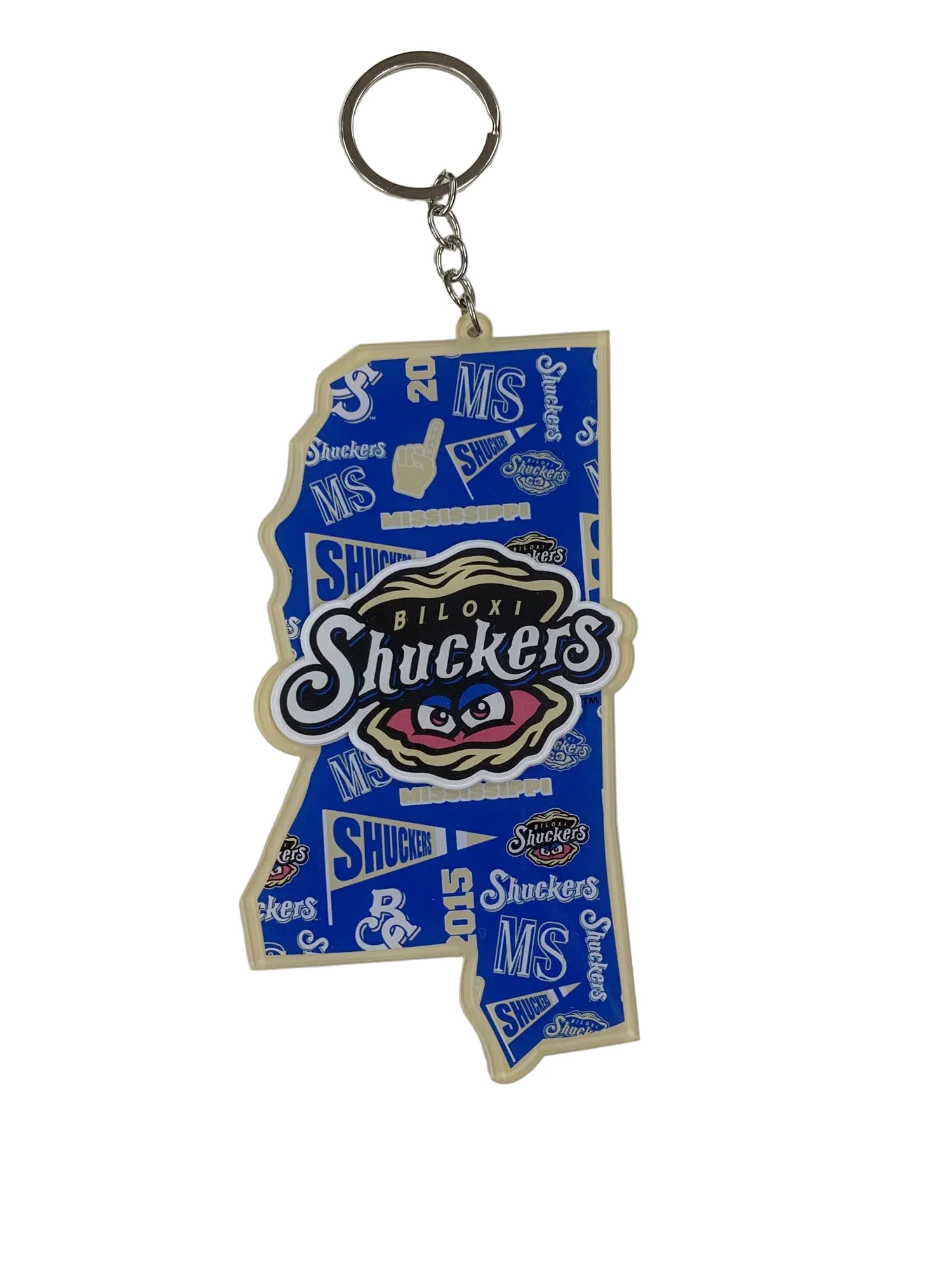 Biloxi Shuckers State of Mississippi Key Chain