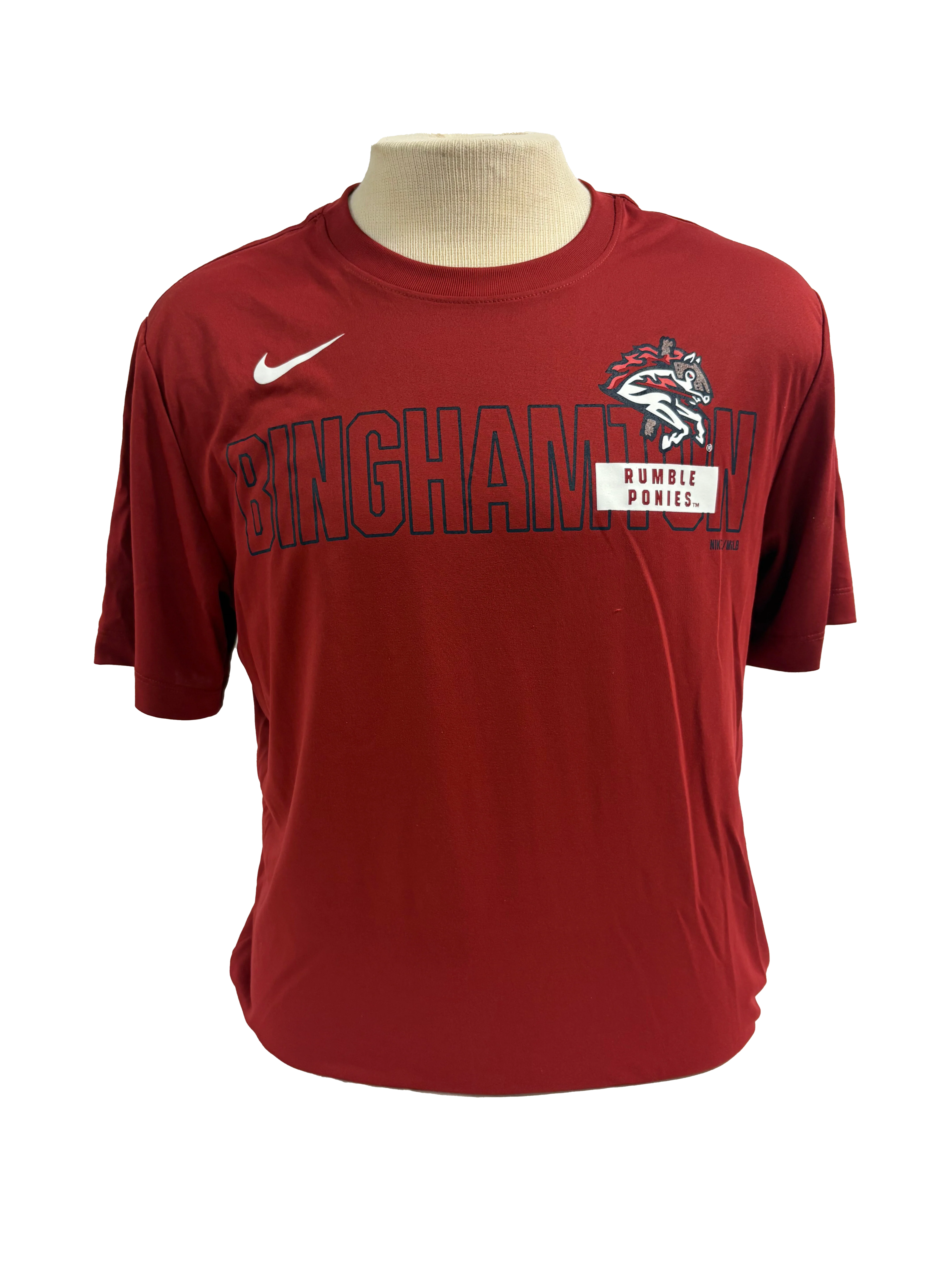 Binghamton Rumble Ponies Nike Legend SS Red Tee