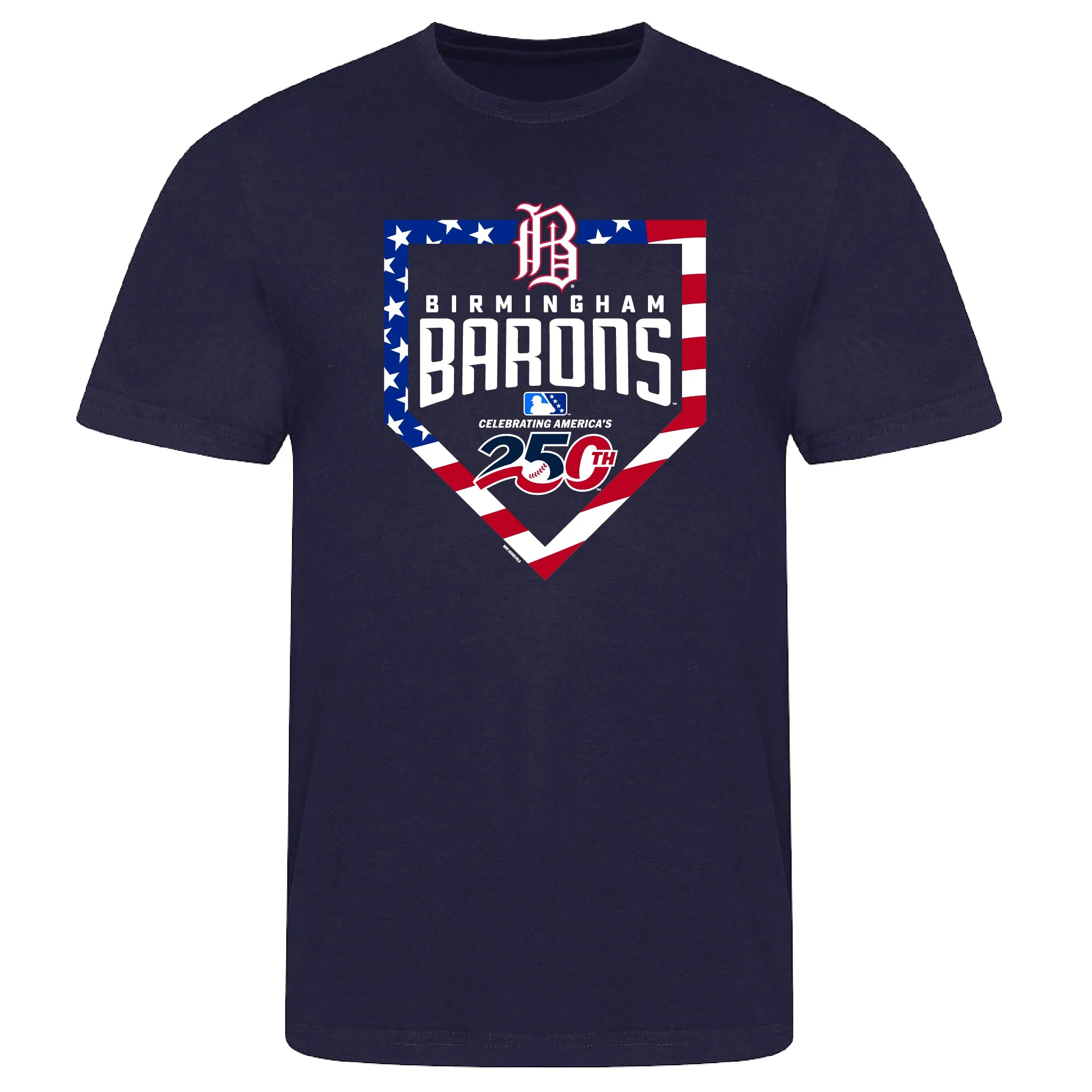 Birmingham Barons Base Flag 250 Tee