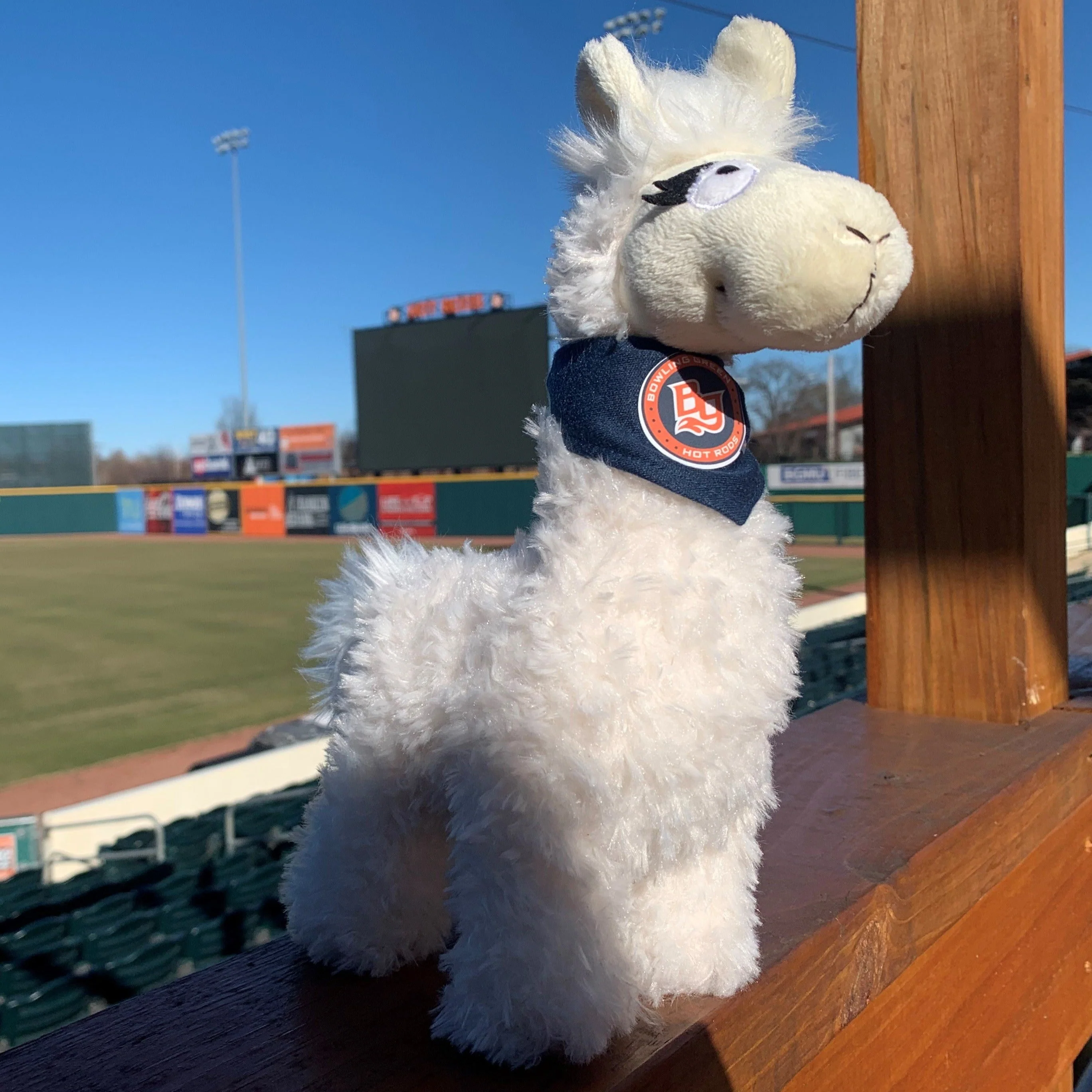 Bowling Green Hot Rods Llama W/ Bandana - Image 3