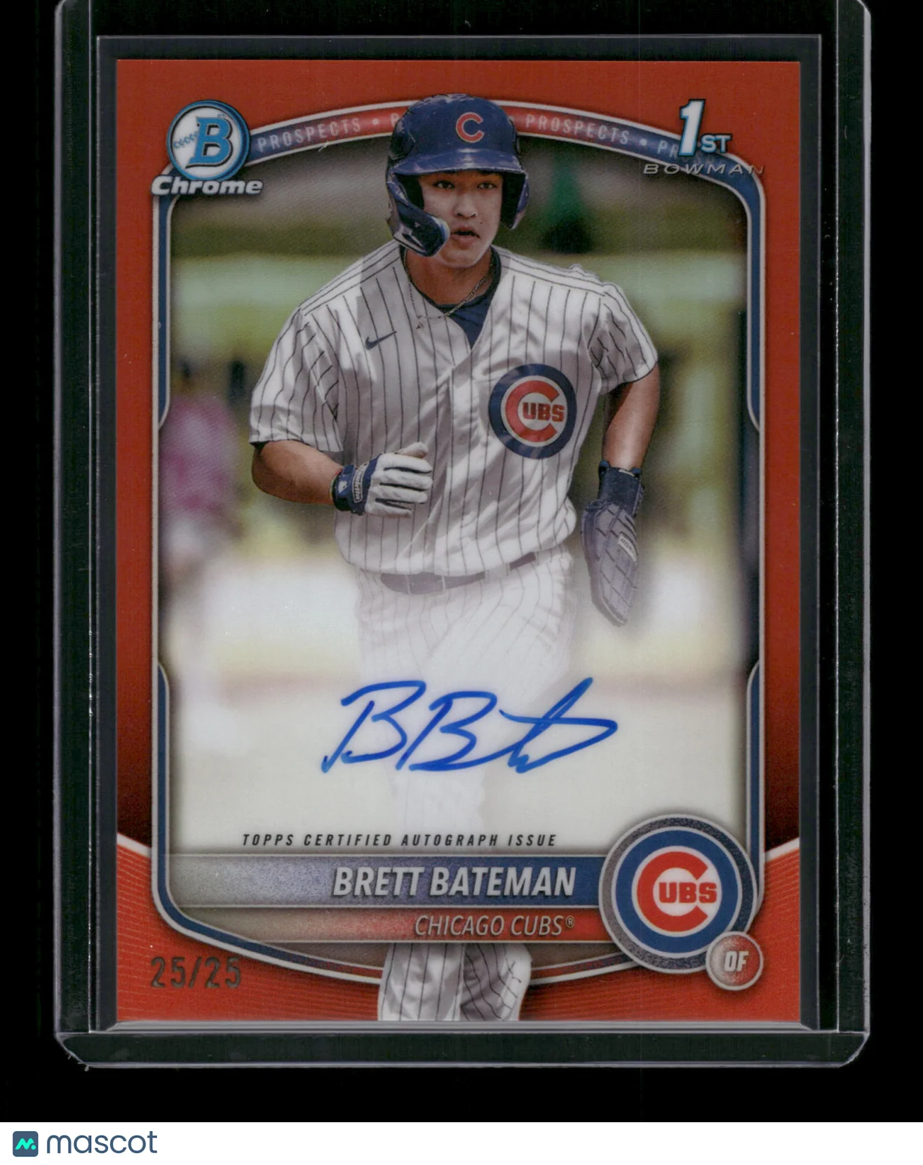 Brett Bateman 2025 Topps Bowman Chrome #CPA-BBA Red Refractor /5