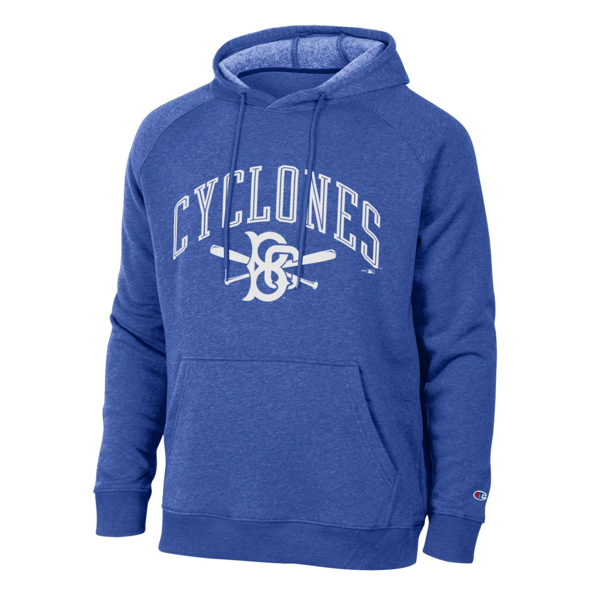 Brooklyn Cyclones Champion Mens Triumph Fleece Raglan Hoodie Blue