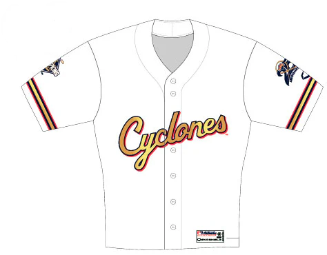Brooklyn Cyclones EvoShield Kids Championship Jersey White