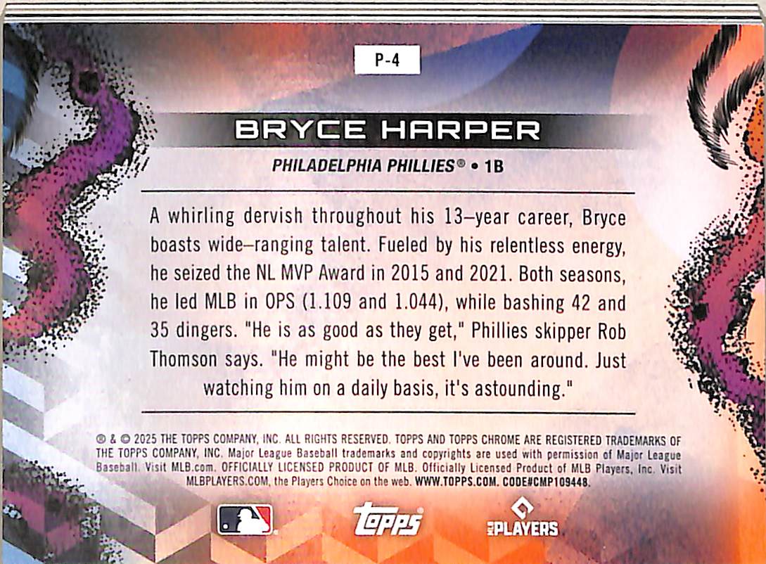 Bryce Harper 2025 Topps Cosmic Chrome Planetarium - Image 2