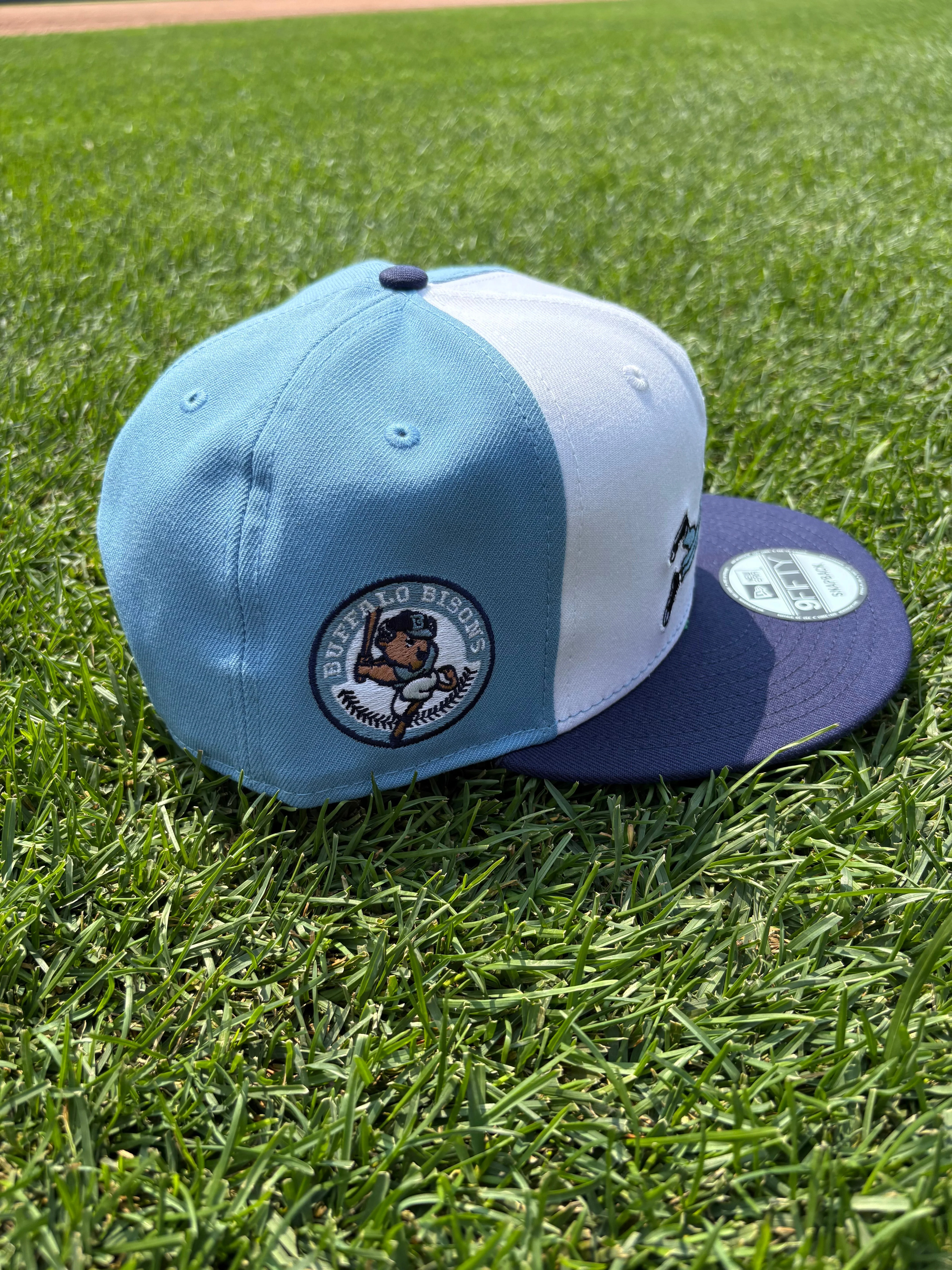 Buffalo Bisons Buster Dive Alt Lt Blue 950 Snap Adjustable Cap - Image 2