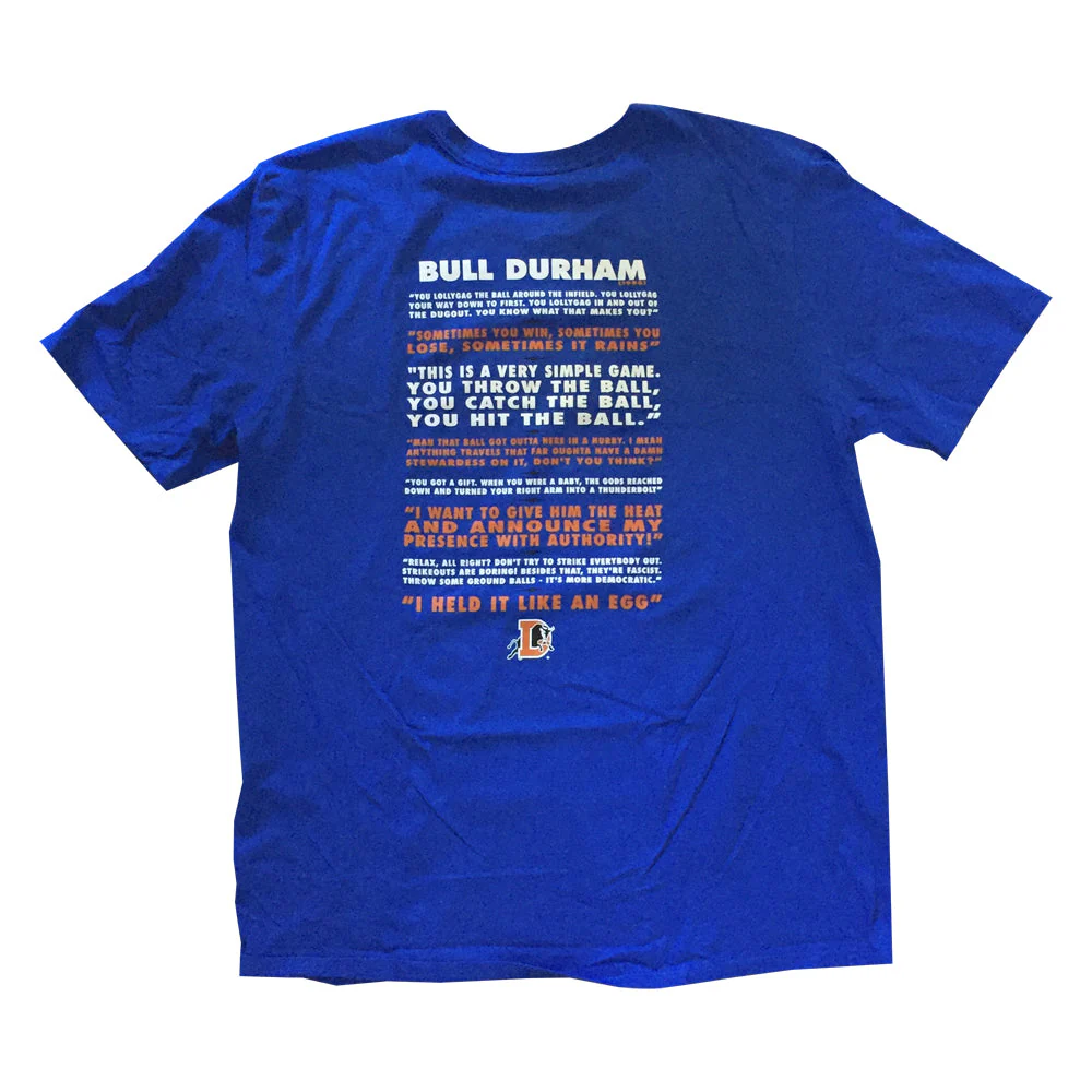 Durham Bulls Nike Bull Durham Quote Tee